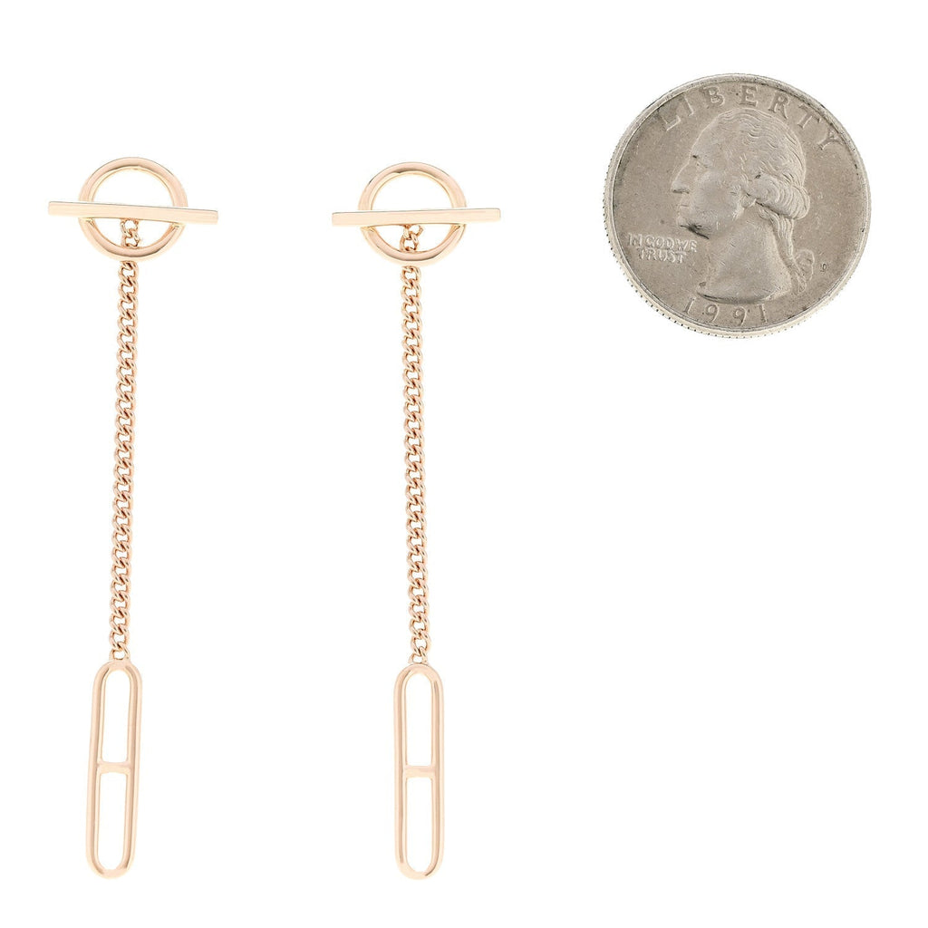 18K Rose Gold Echappee Earrings