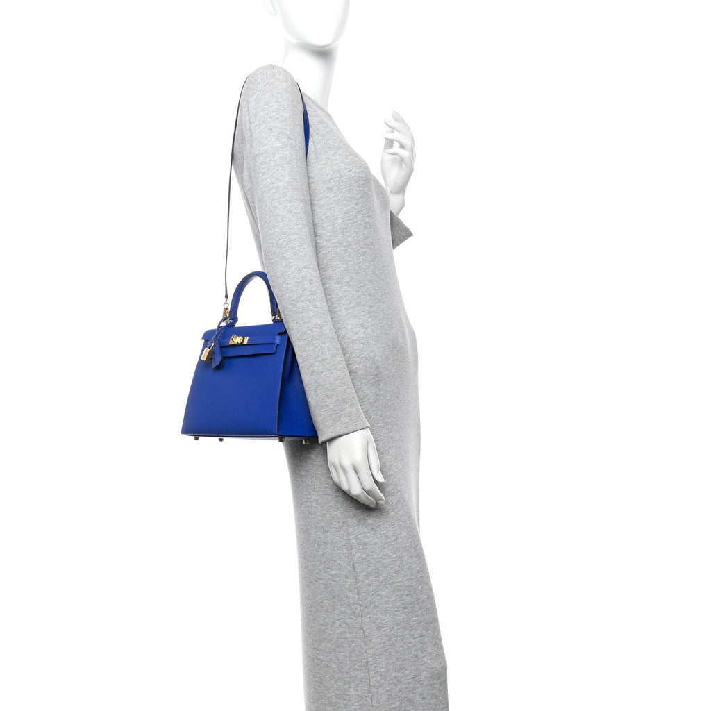 Epsom Kelly Sellier 25 Bleu Royal