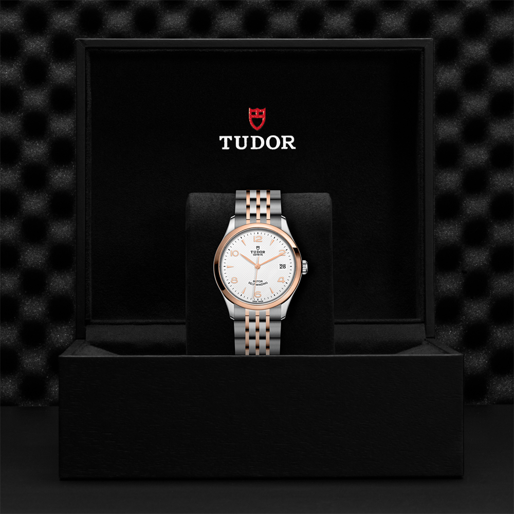 1926 Rose Gold Two-Tone 36mm - White on Bracelet