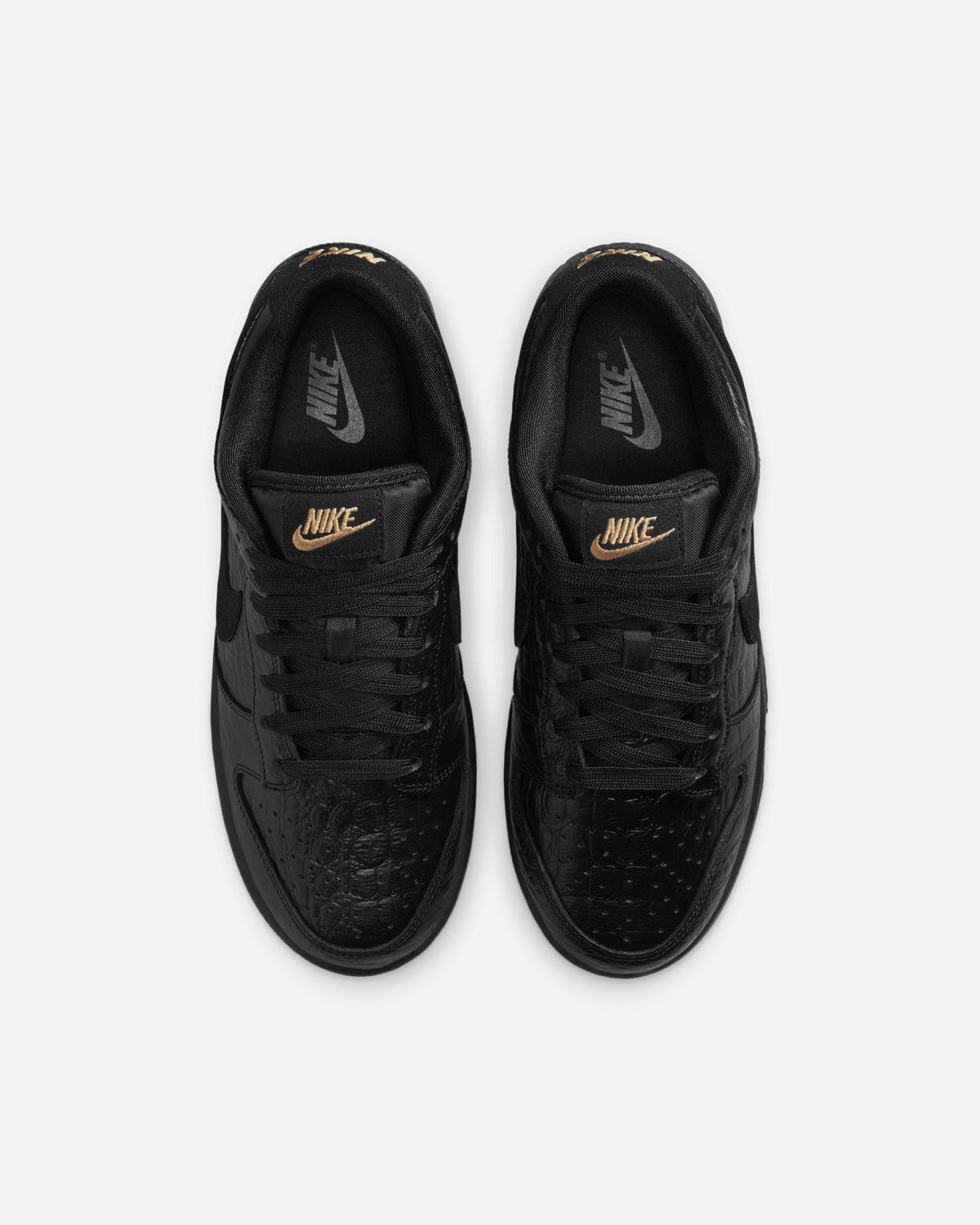 Nike Women's Dunk Low "Croc Skin" Black/Black
