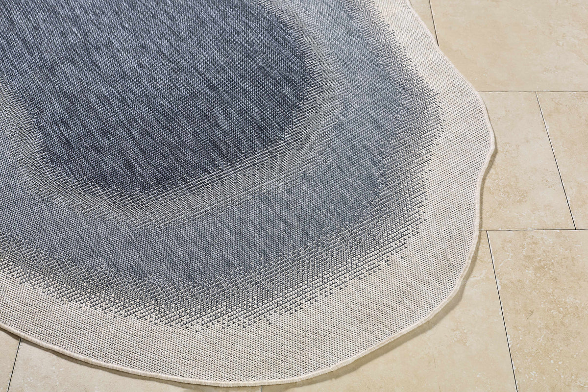 Burian Blue Outdoor Area Rug
