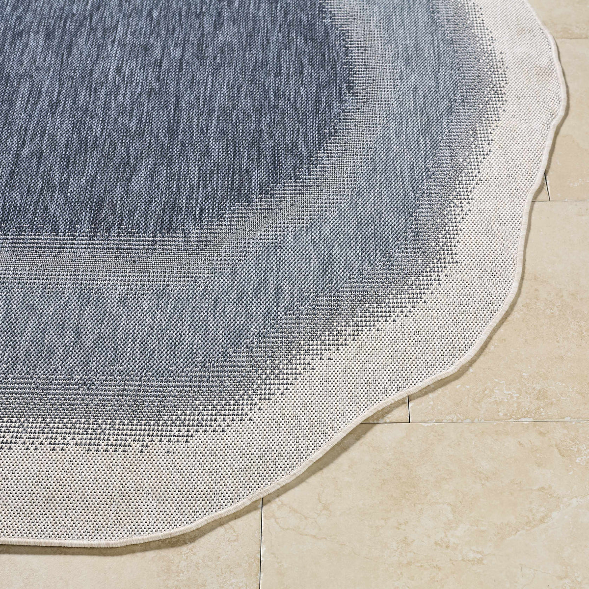 Burian Blue Outdoor Area Rug