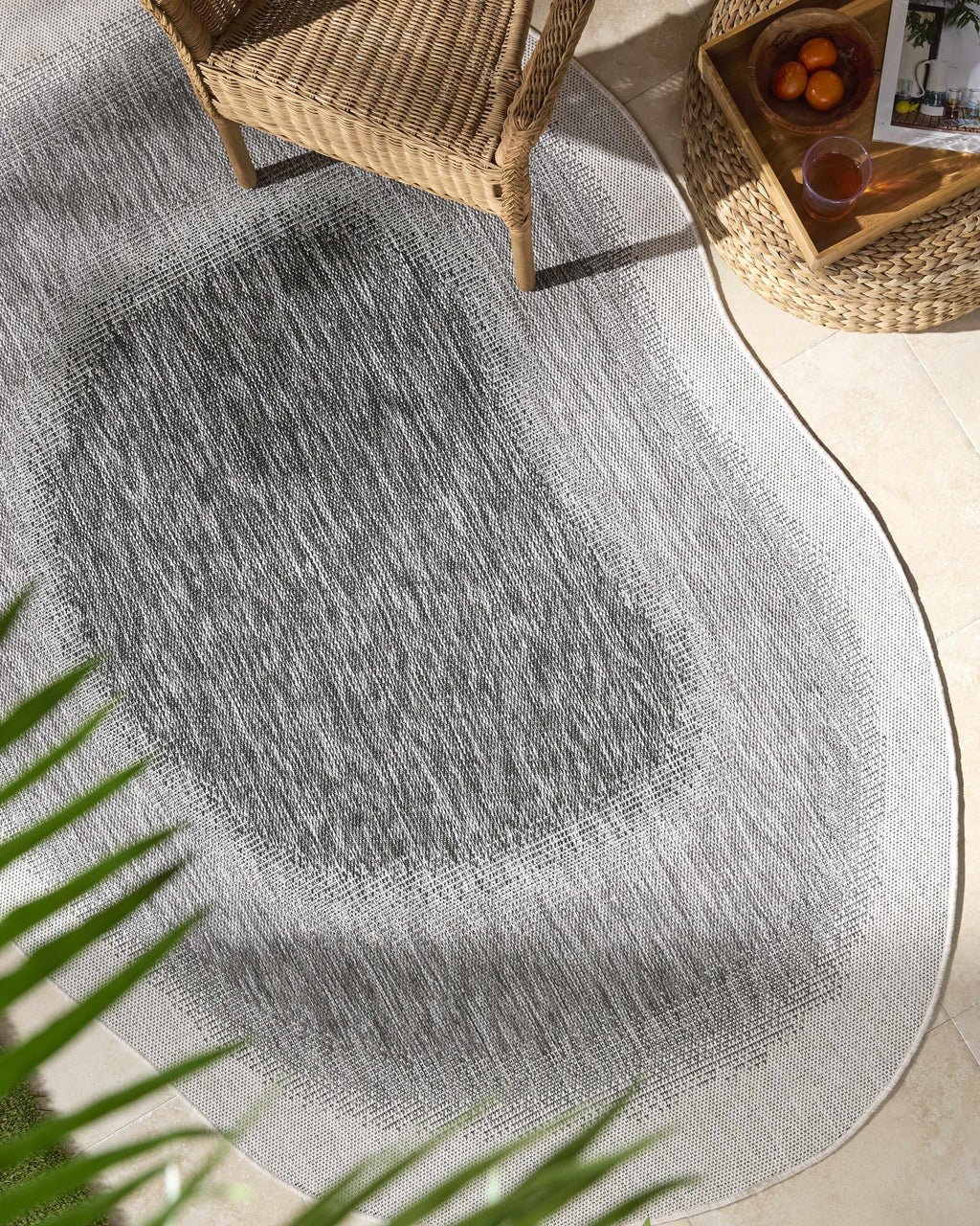 Burian Charcoal Outdoor Area Rug