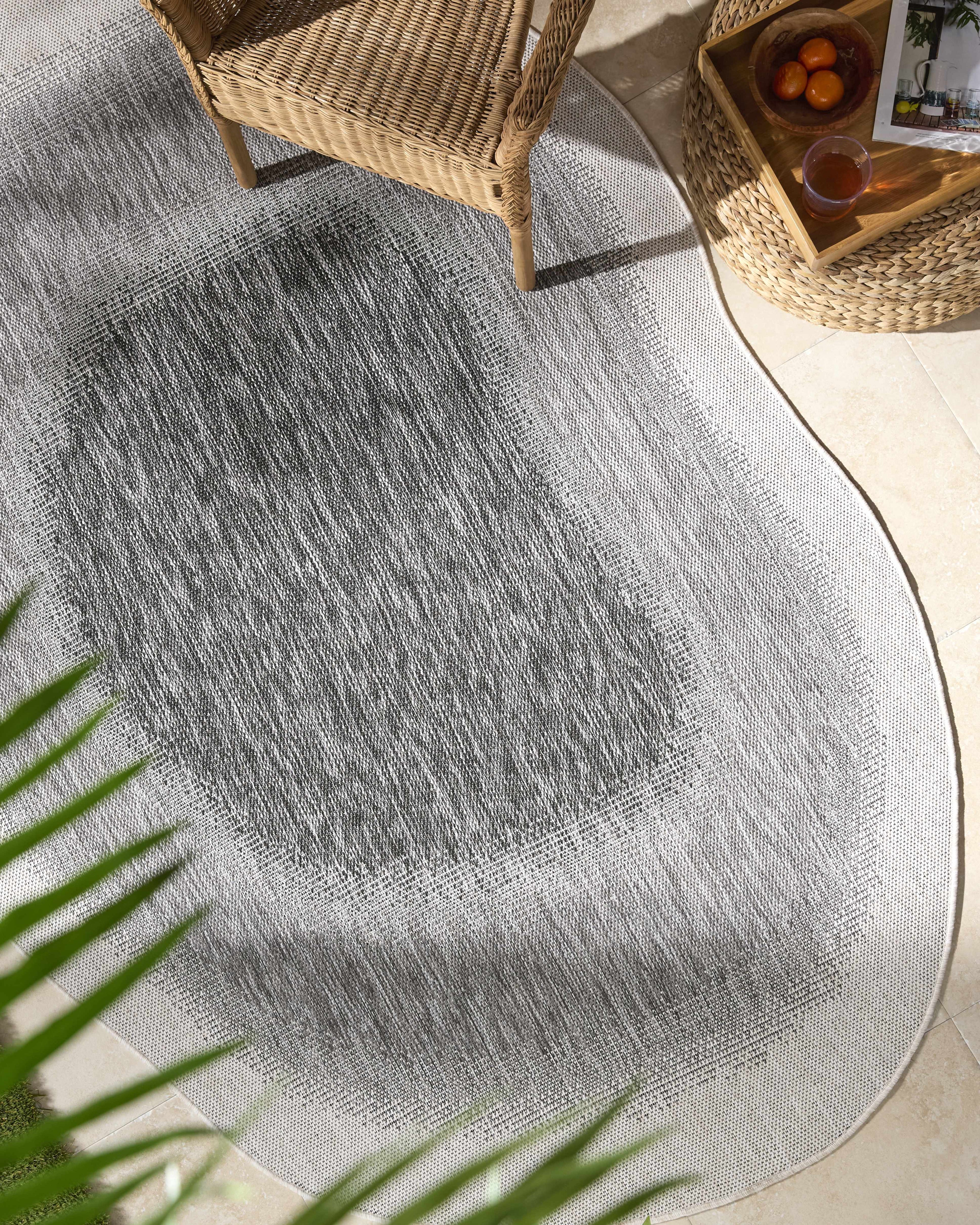 Burian Charcoal Outdoor Area Rug