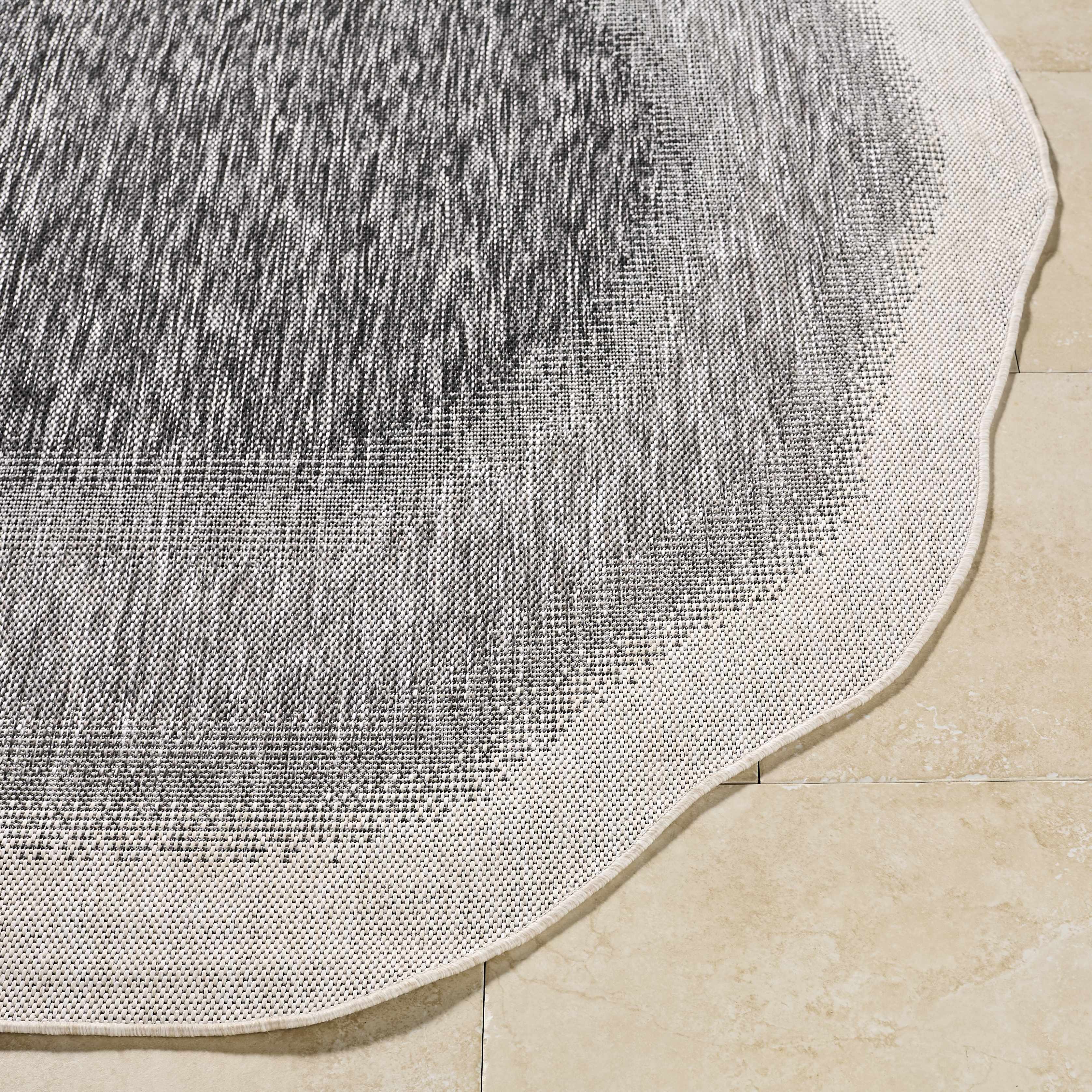 Burian Charcoal Outdoor Area Rug