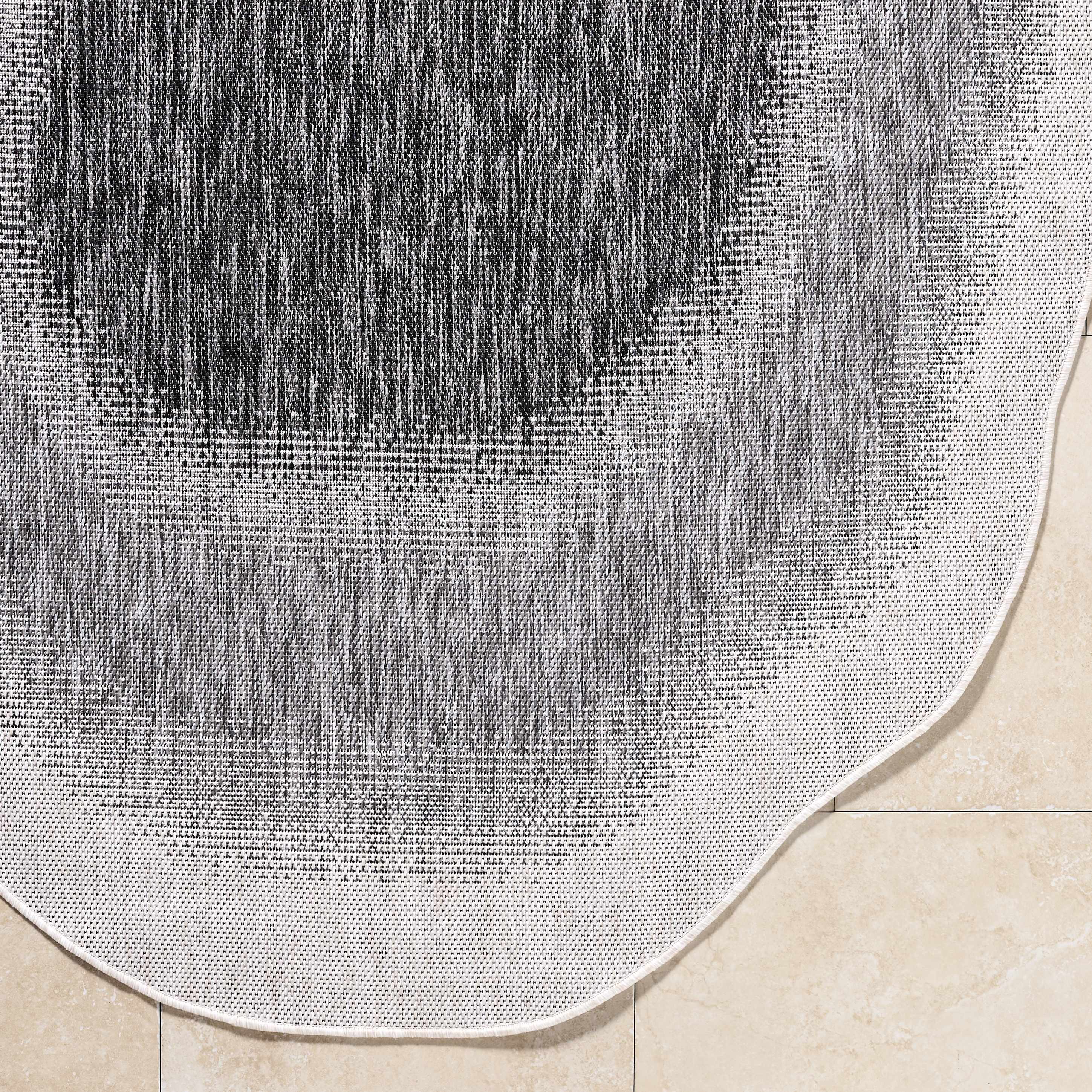 Burian Charcoal Outdoor Area Rug