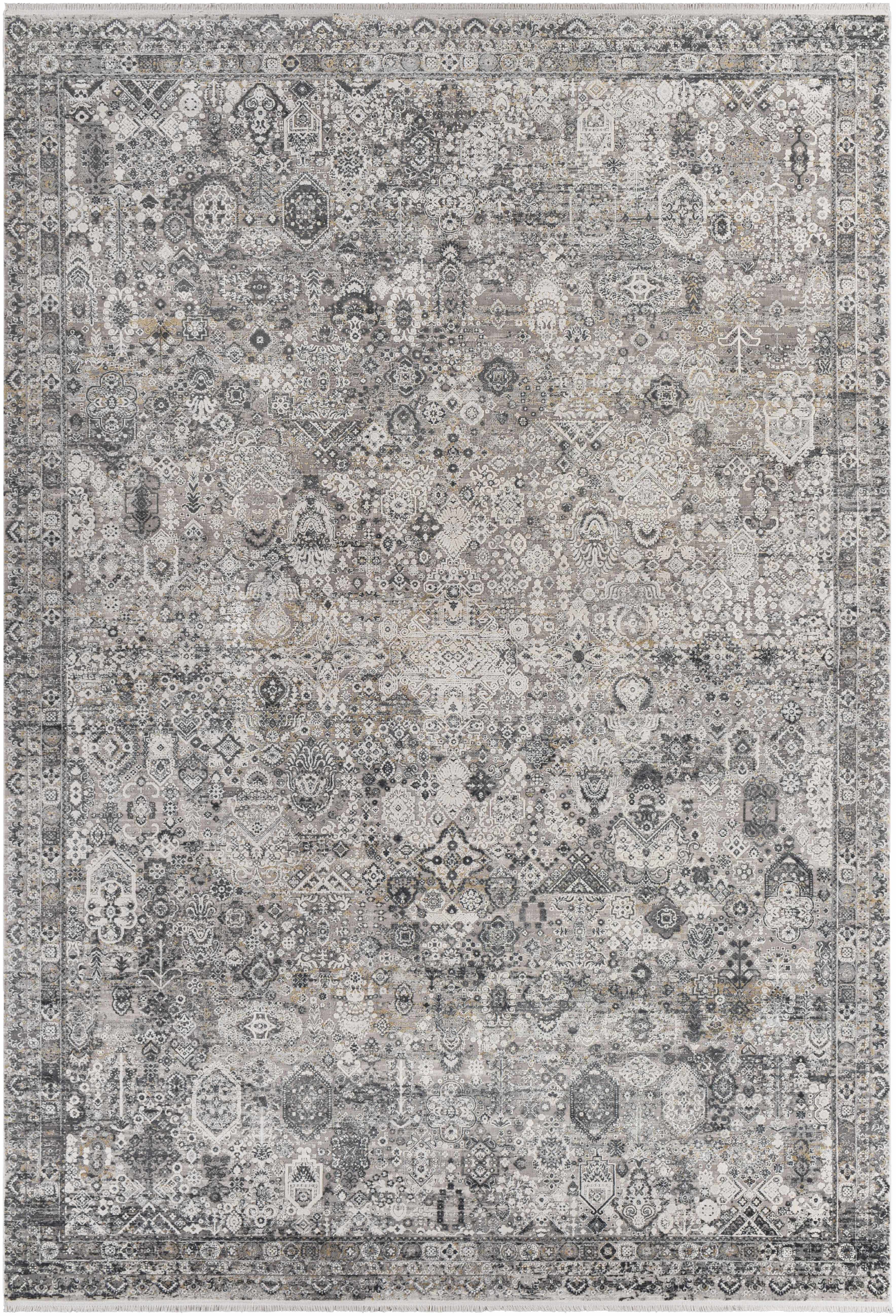 Bellara Luxury Fringed Faux Silk Rug