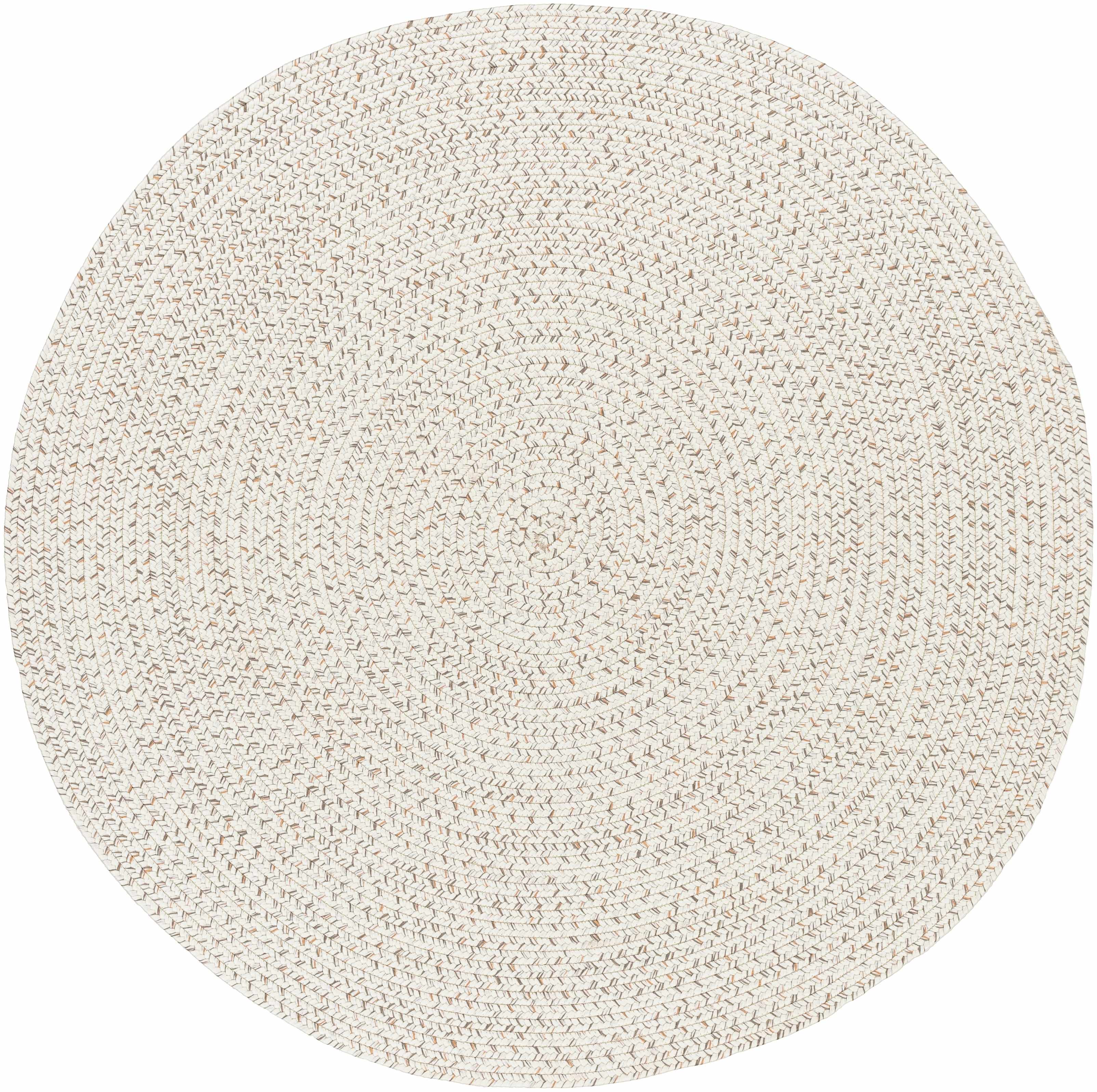Beige Braided Faux Jute Outdoor Rug