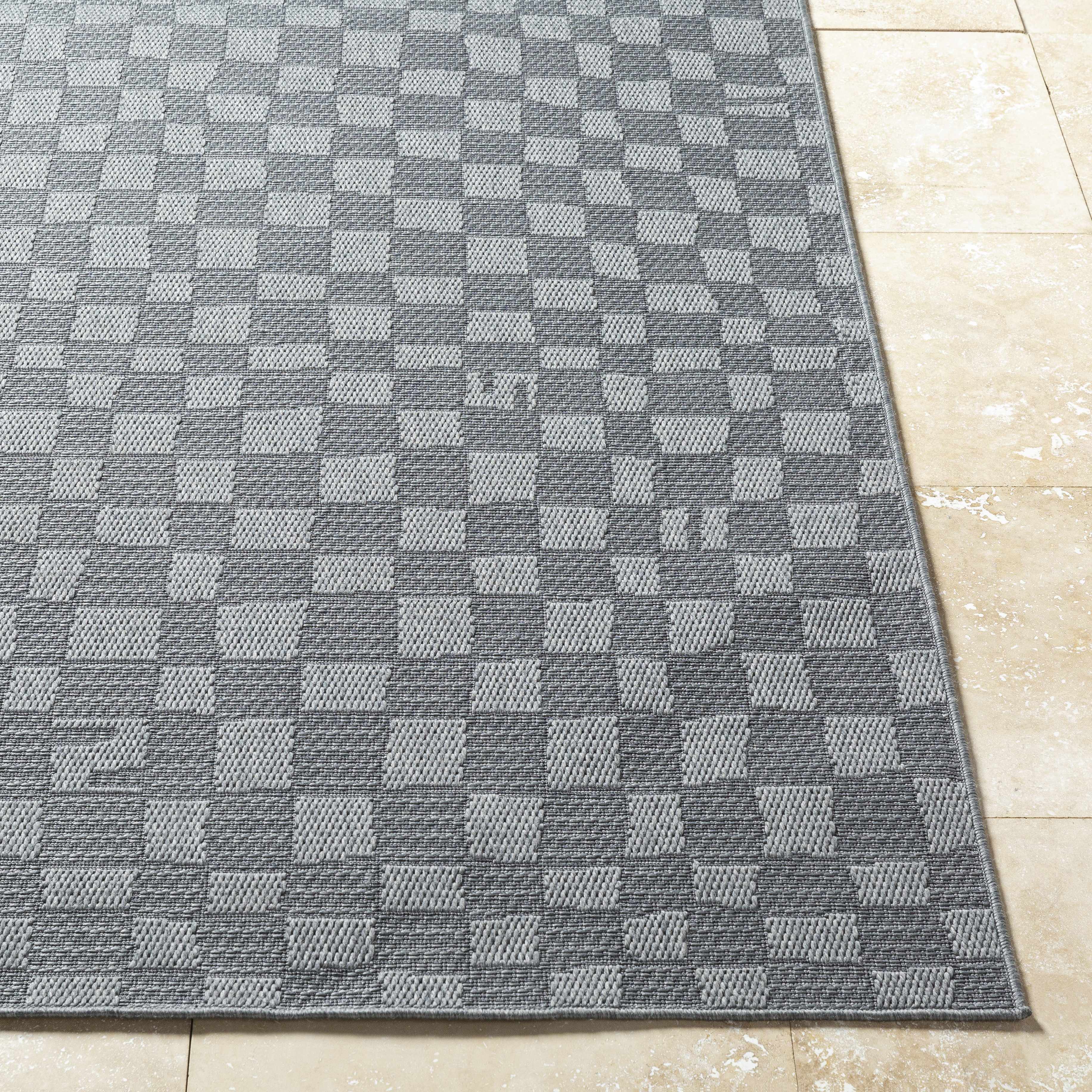 Arifah Gray Outdoor Area Rug