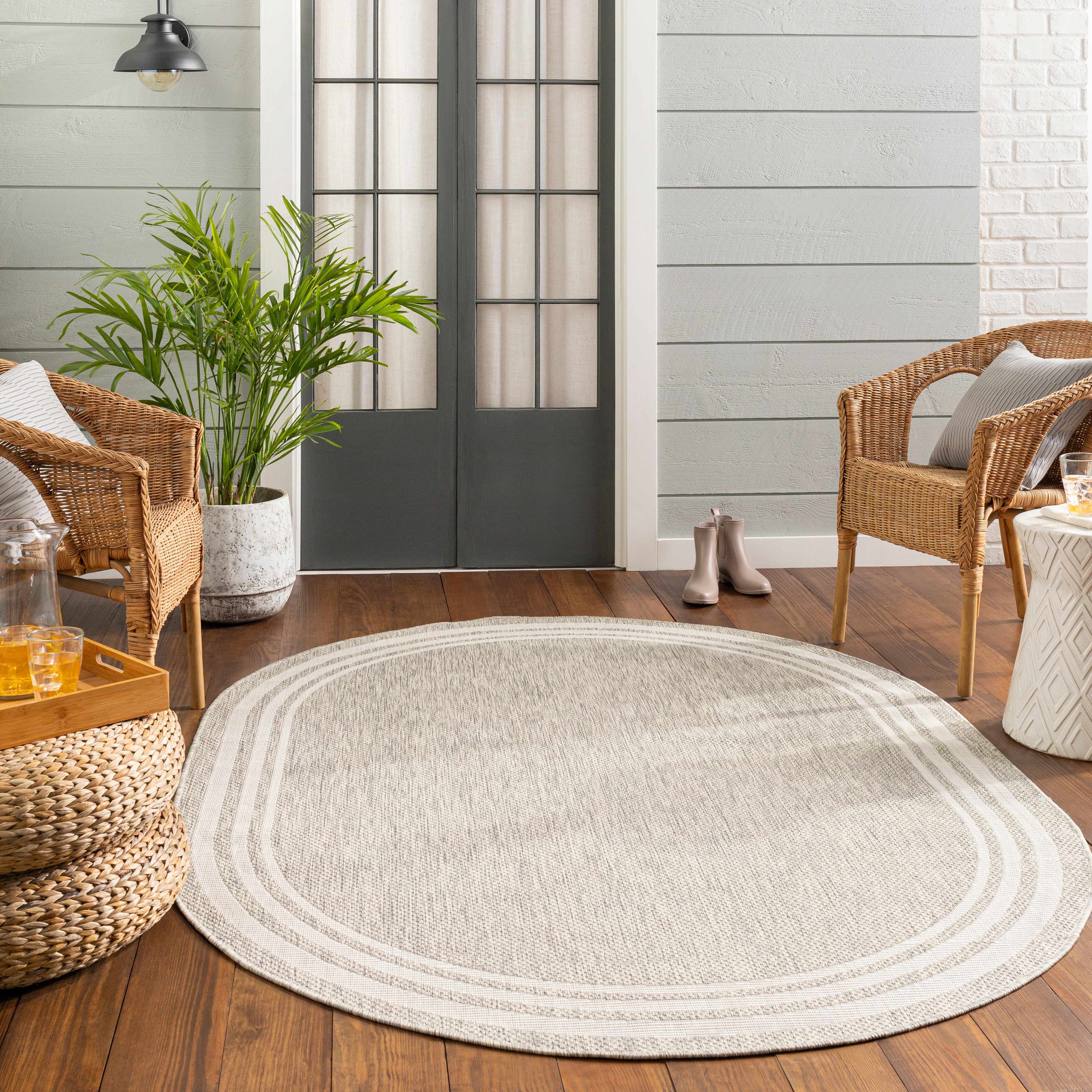 Burradoo Bordered Outdoor Area Rug
