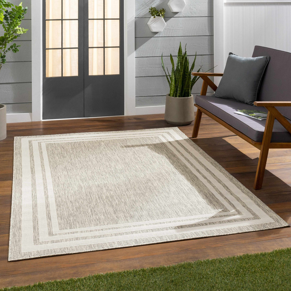 Burradoo Bordered Outdoor Area Rug