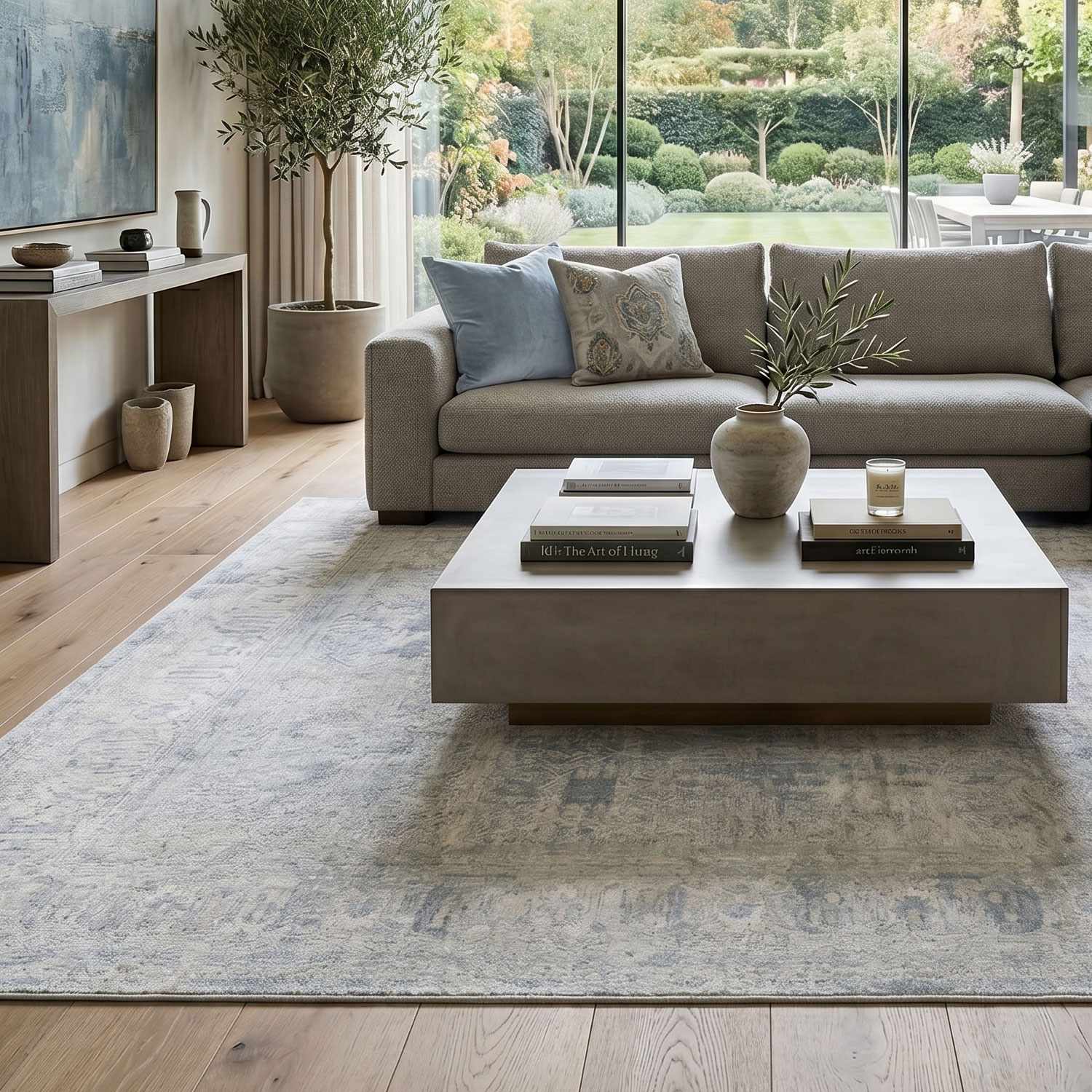 Pryce Blue Gray Thick Luxe Boutique Rug