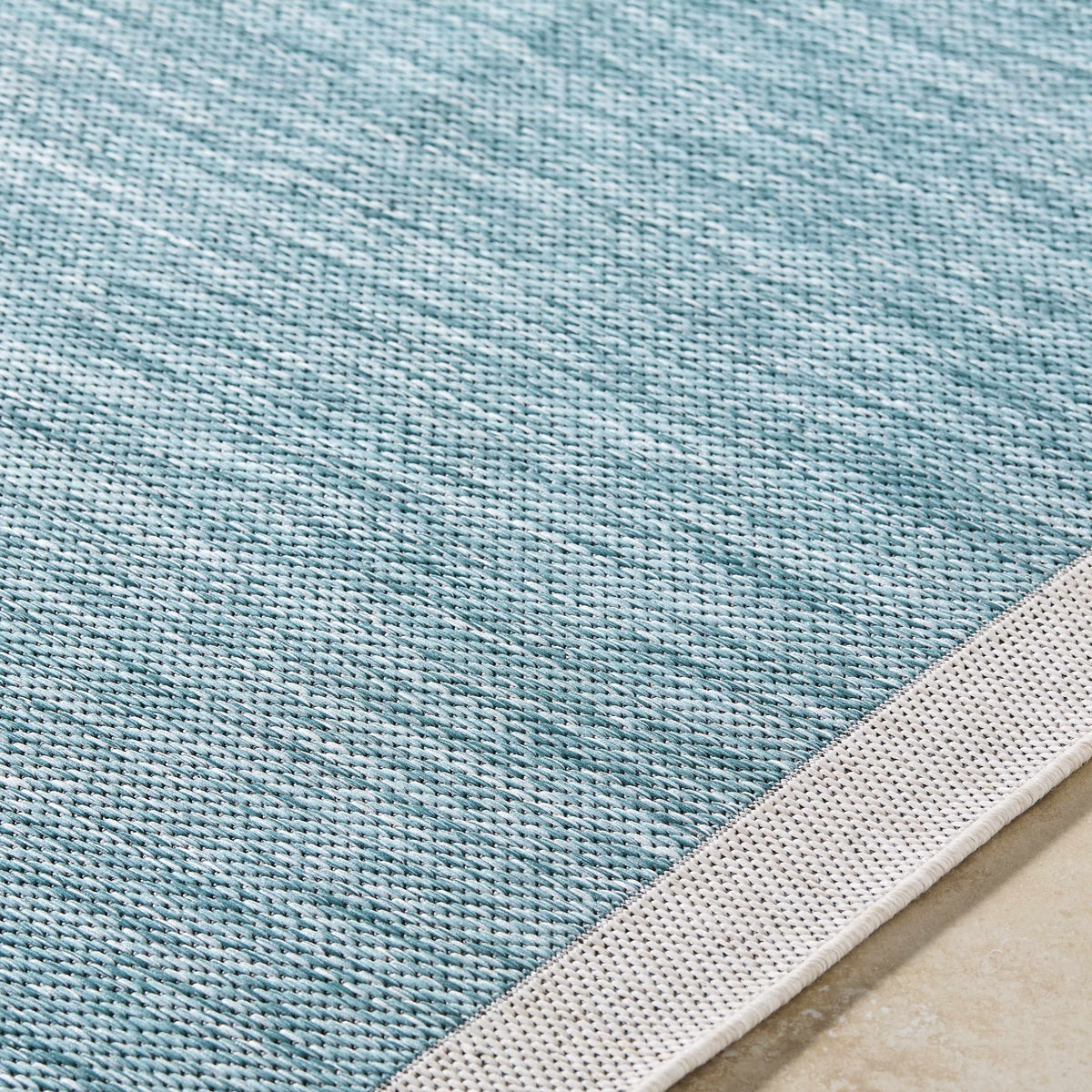 Chetan Light Blue Outdoor Rug