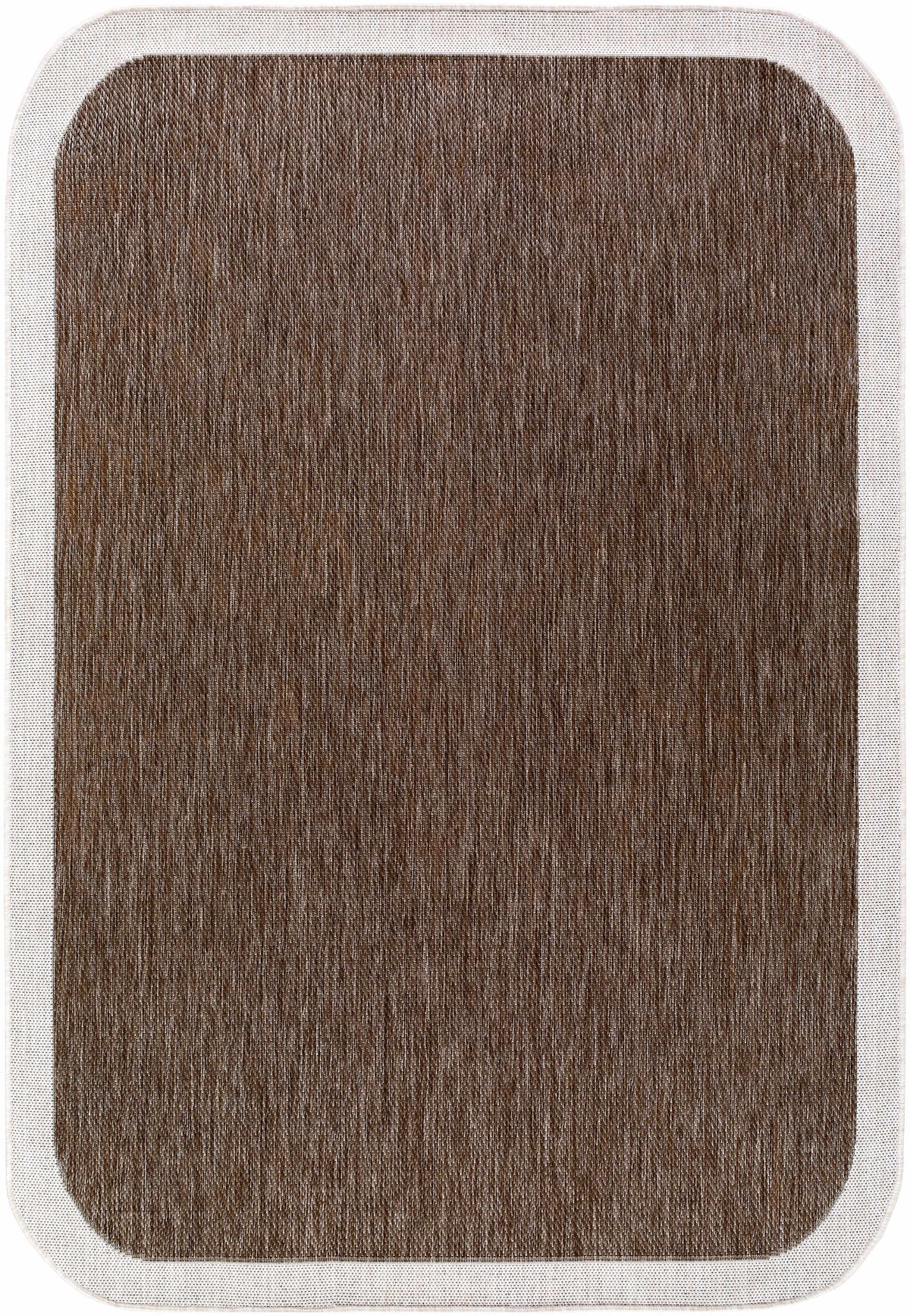 Chetan Dark Brown Outdoor Area Rug