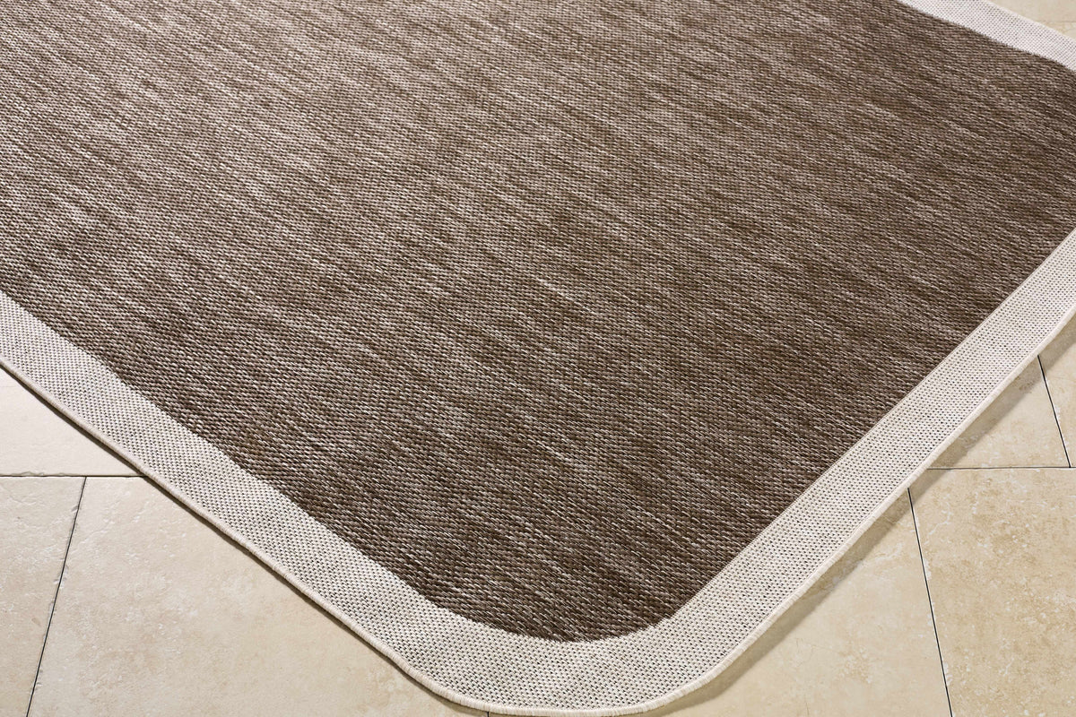 Chetan Dark Brown Outdoor Area Rug