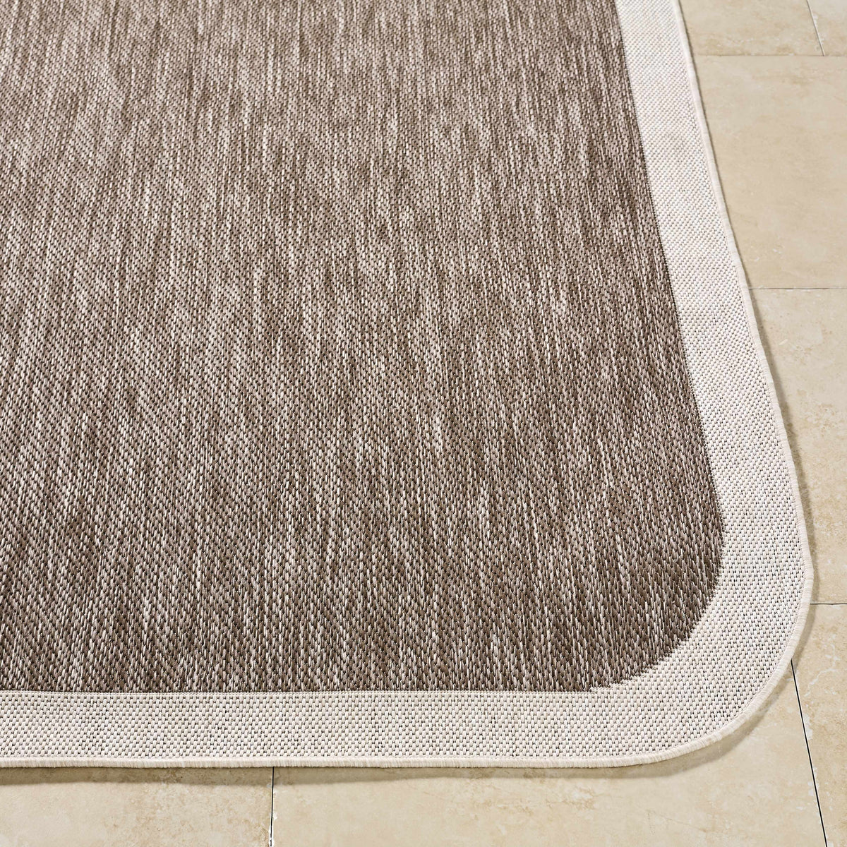 Chetan Dark Brown Outdoor Area Rug
