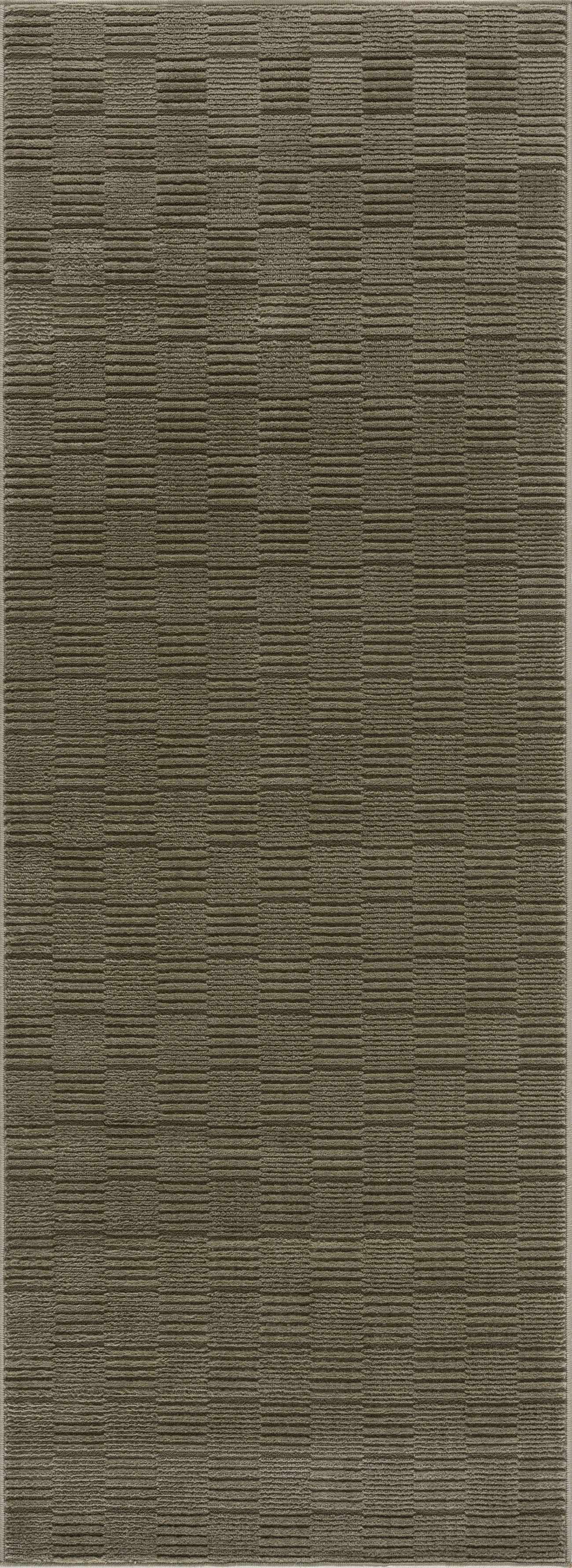 Kazuma Green Washable Area Rug