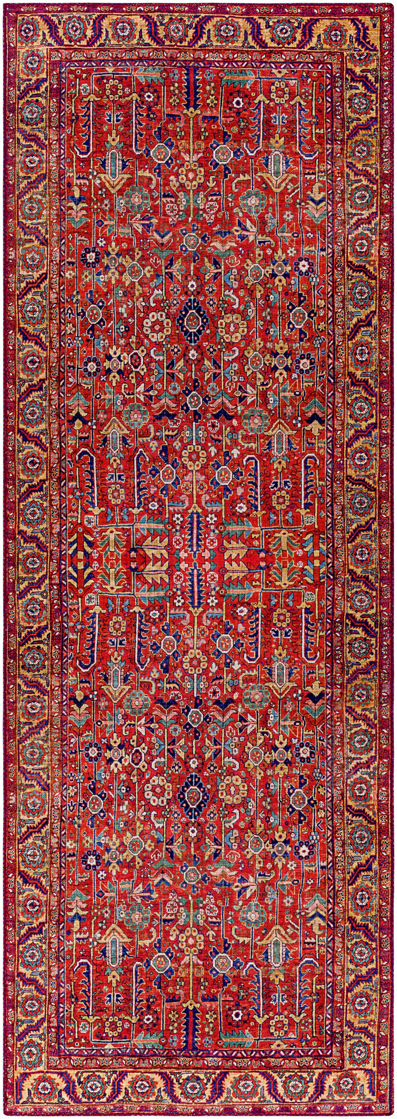 Edwardsburg Traditional Red Rug
