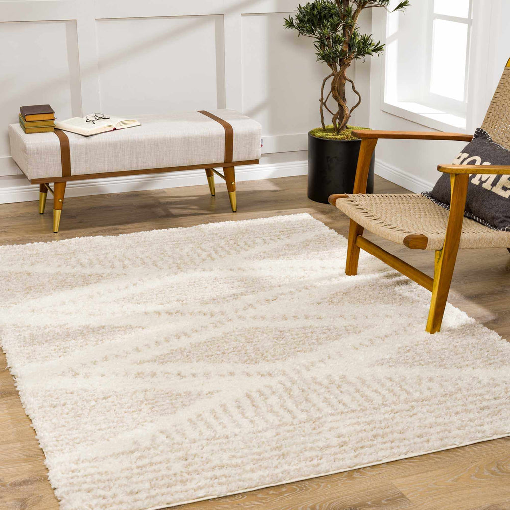 Hauteloom Trunding Plush Rug - Light Beige