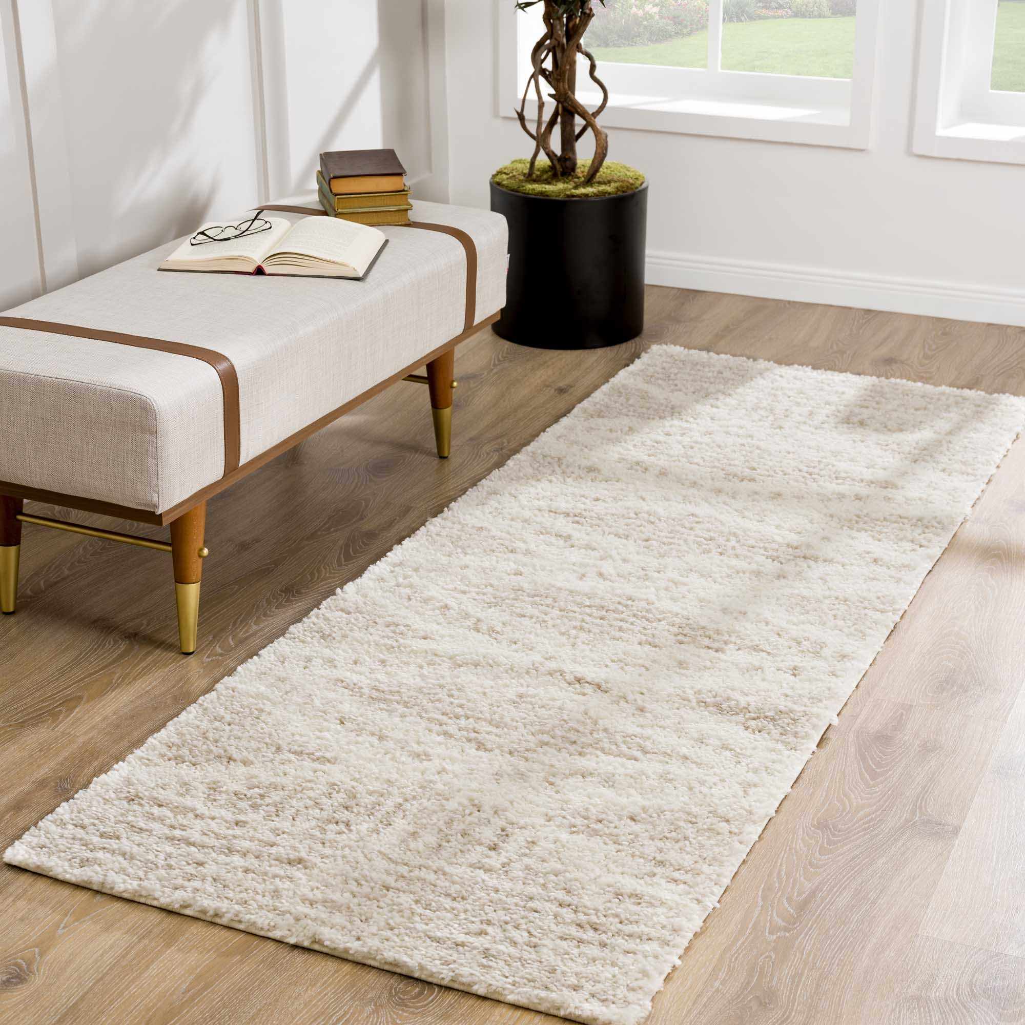 Hauteloom Trunding Plush Rug - Light Beige