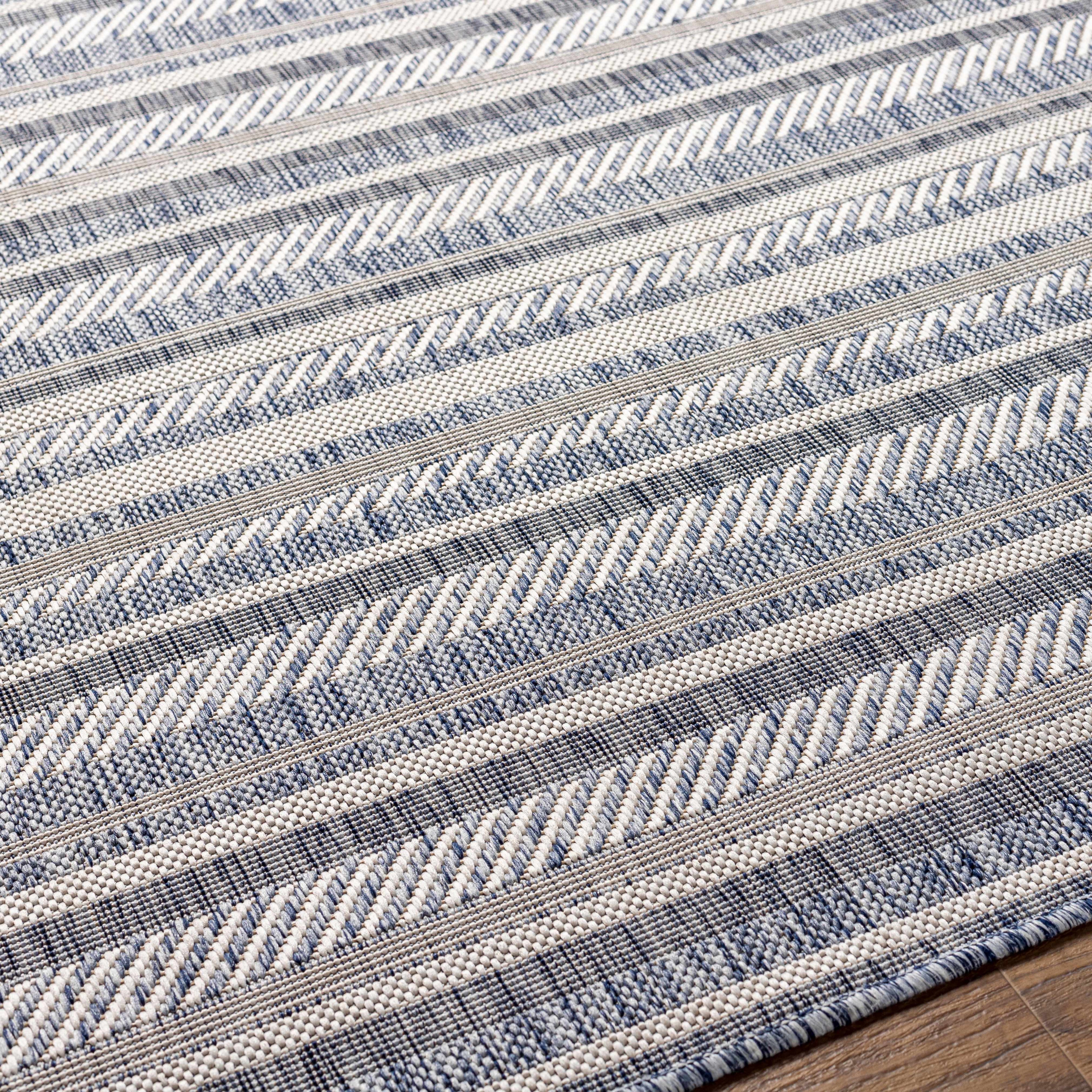 Emirgazi Striped Nordic Outdoor Rug