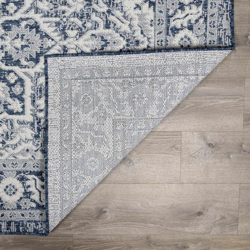 Etoile Navy Blue Performance Outdoor Rug