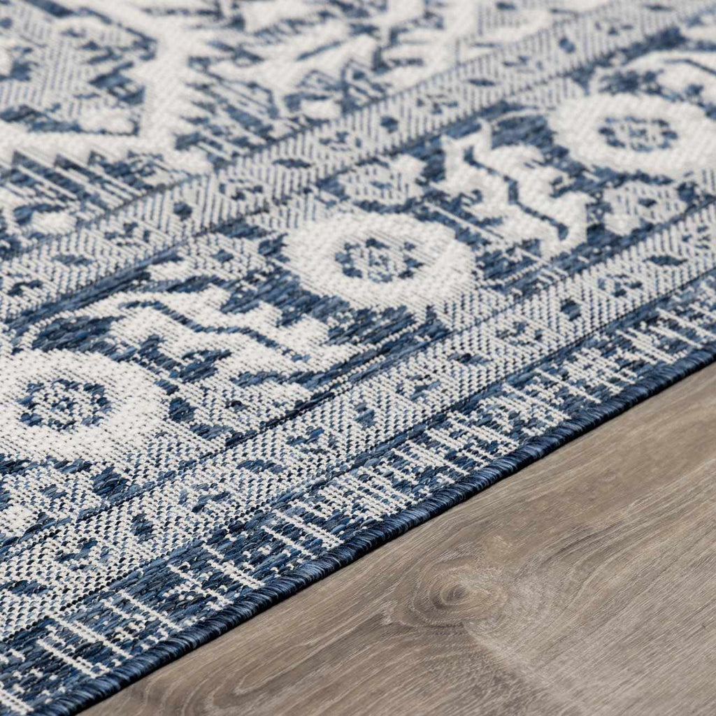 Etoile Navy Blue Performance Outdoor Rug