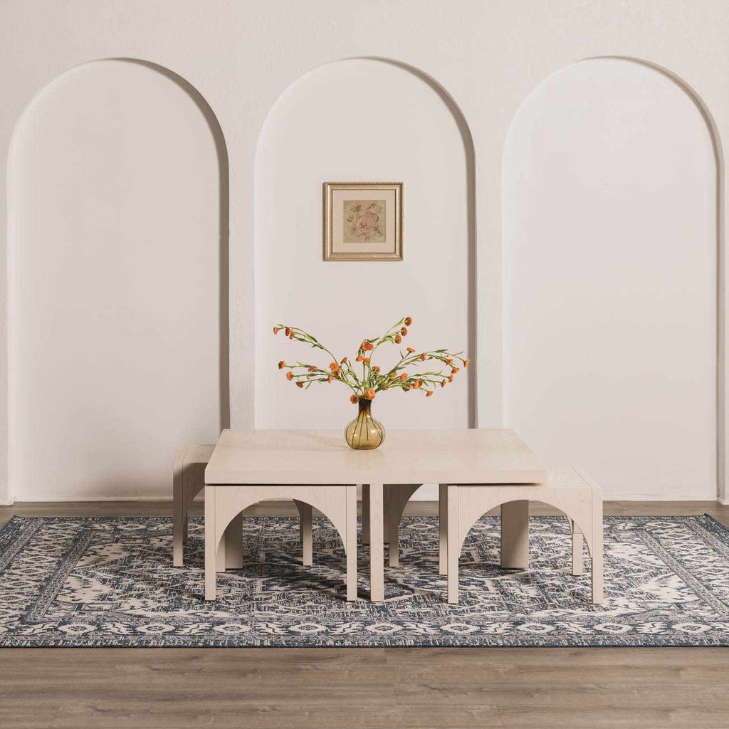Etoile Navy Blue Performance Outdoor Rug