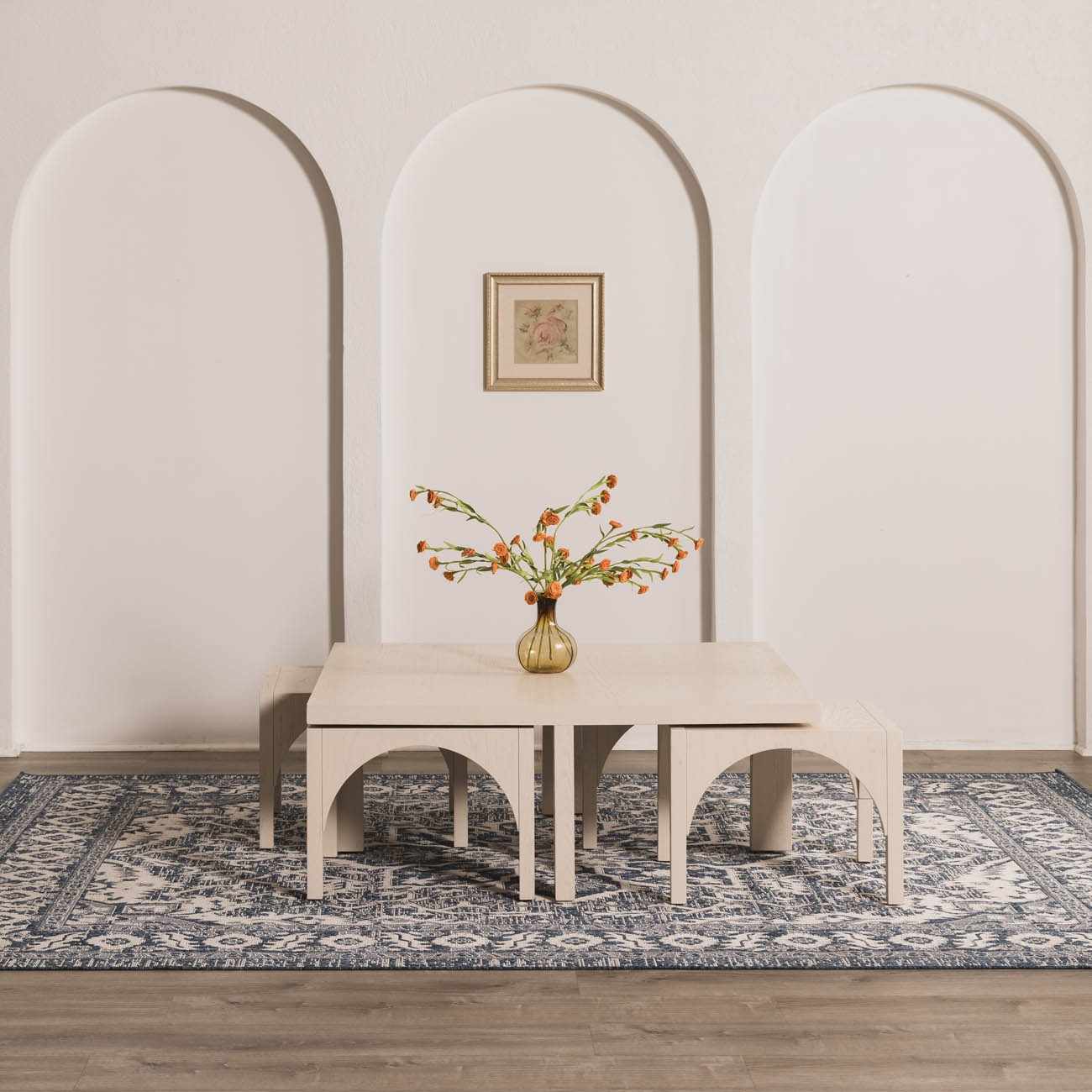 Etoile Navy Blue Performance Outdoor Rug