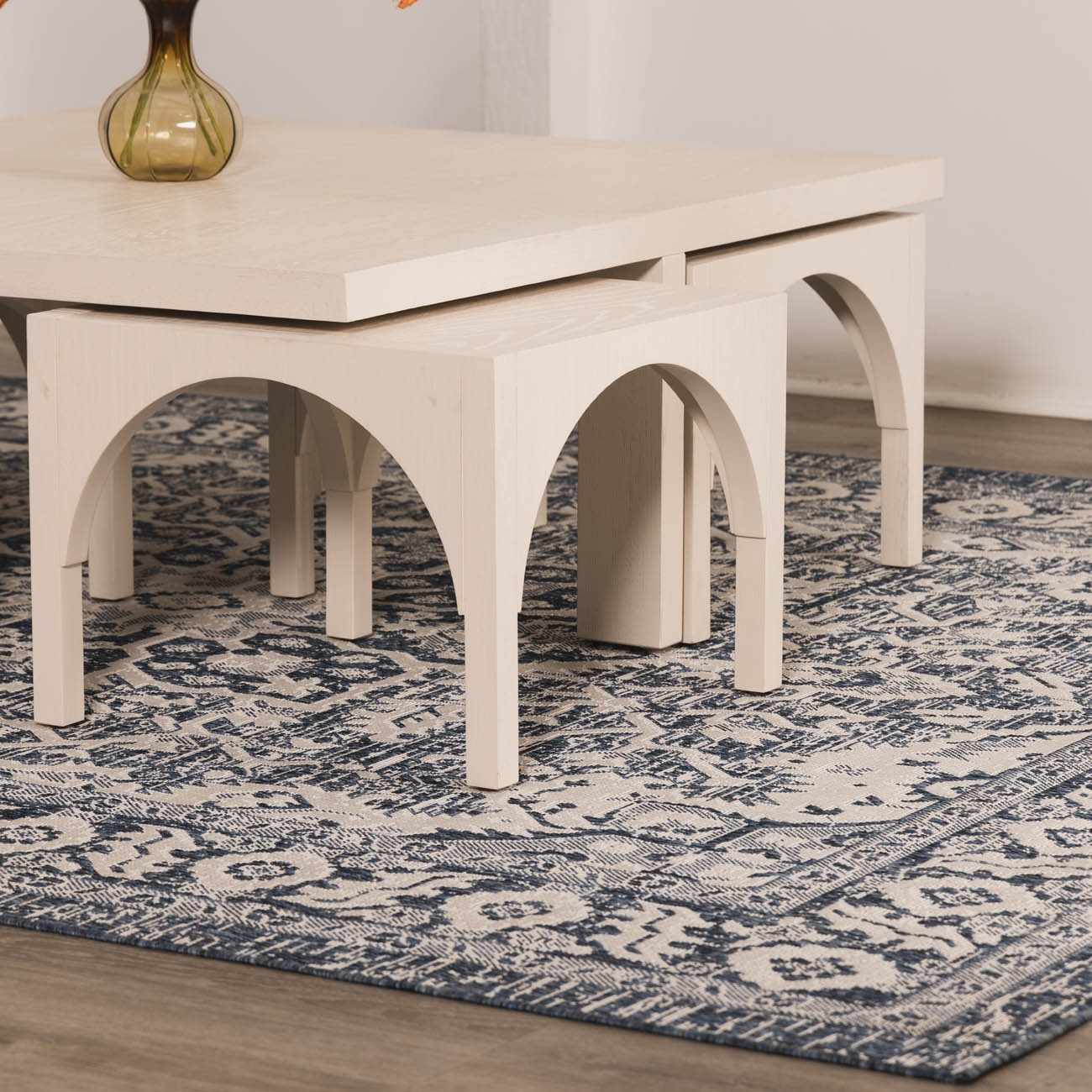 Etoile Navy Blue Performance Outdoor Rug