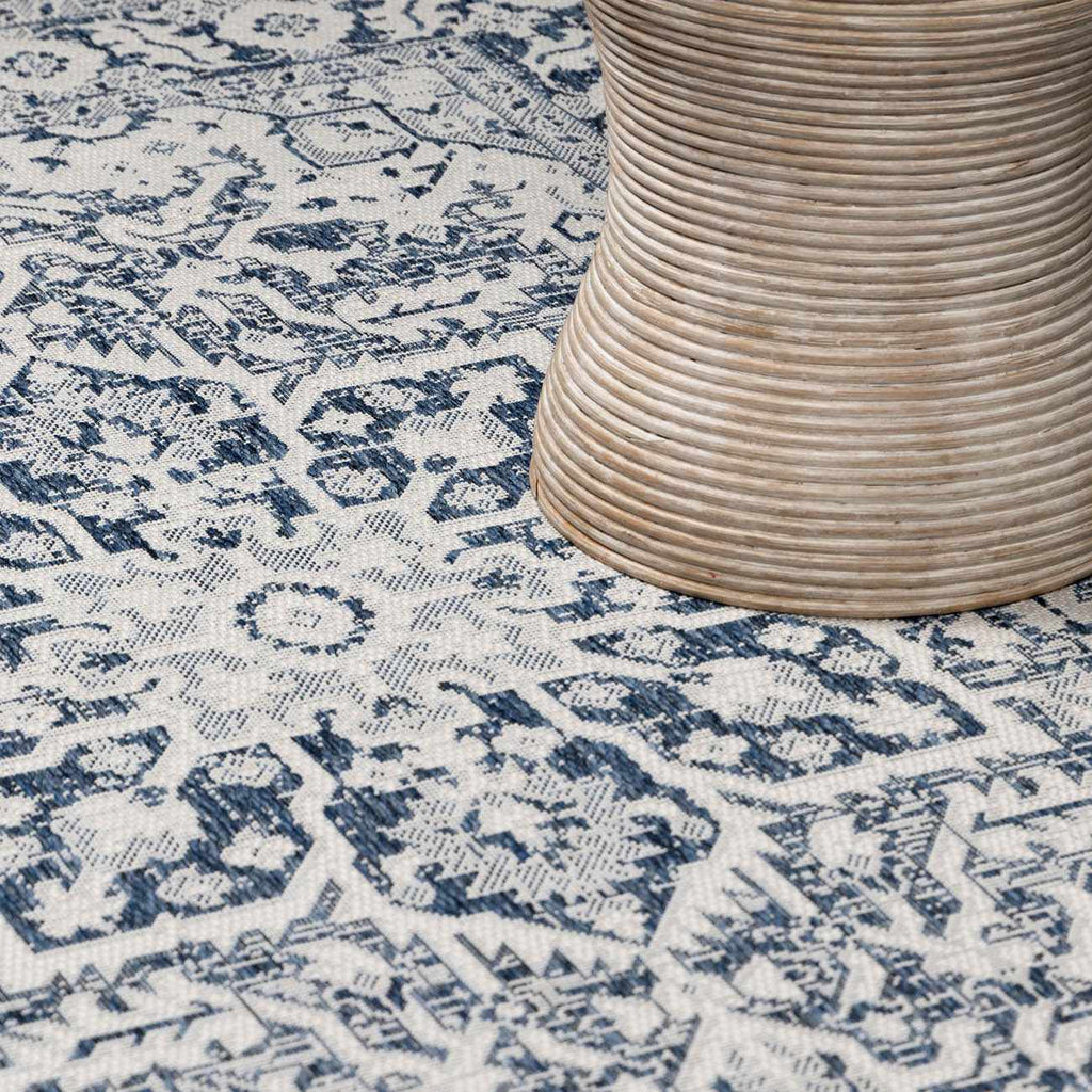 Etoile Navy Blue Performance Outdoor Rug