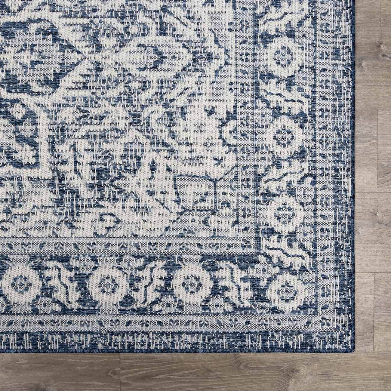 Etoile Navy Blue Performance Outdoor Rug
