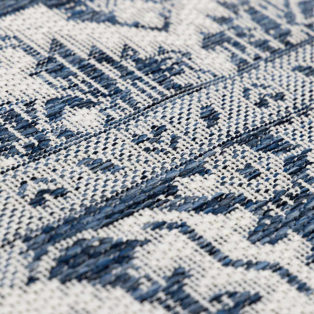 Etoile Navy Blue Performance Outdoor Rug