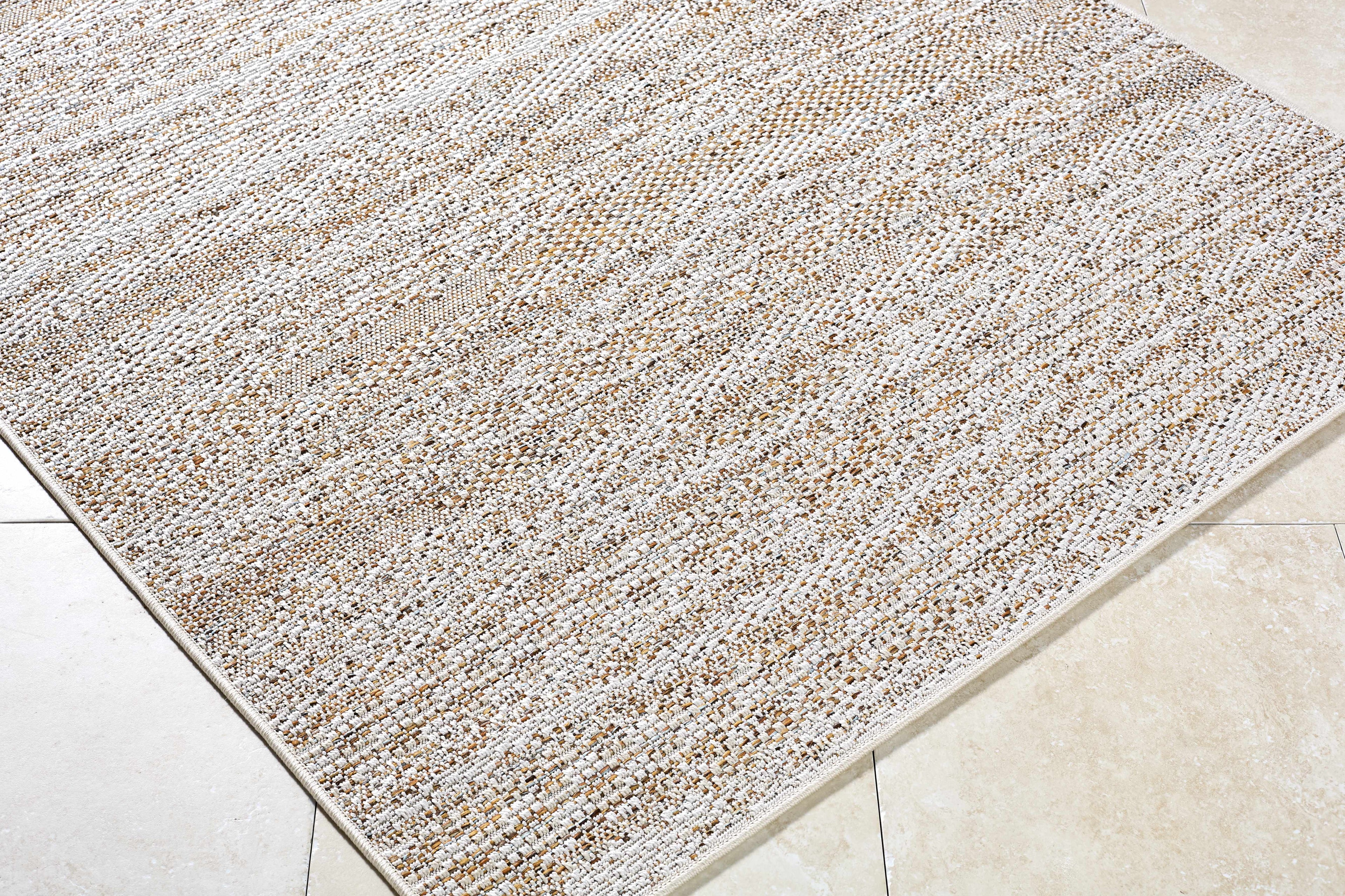 Alezae Beige Outdoor Area Rug
