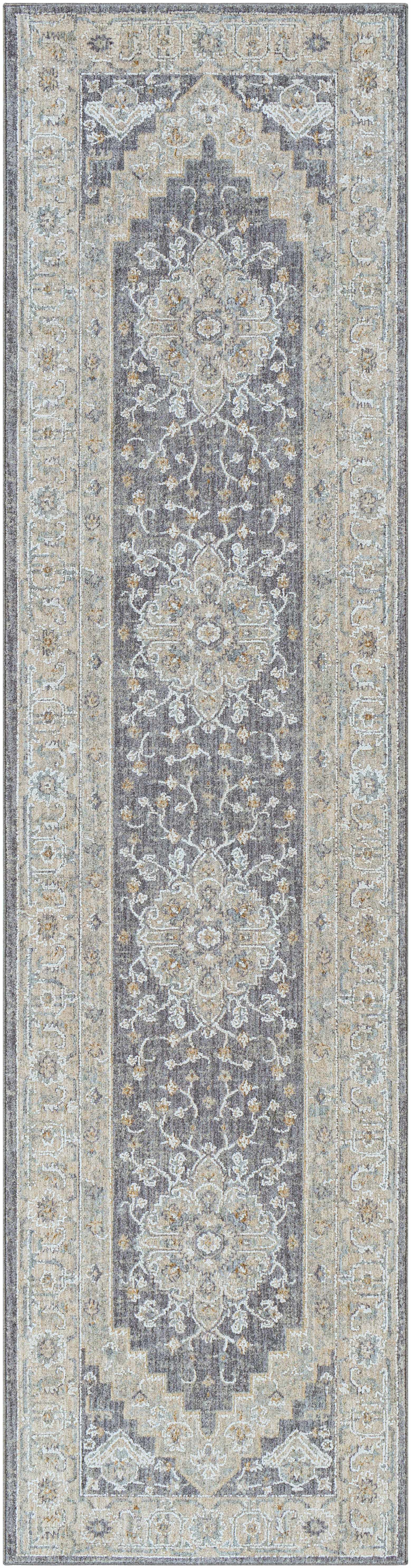 Sema Blue Medallion Thick Luxe Area Rug