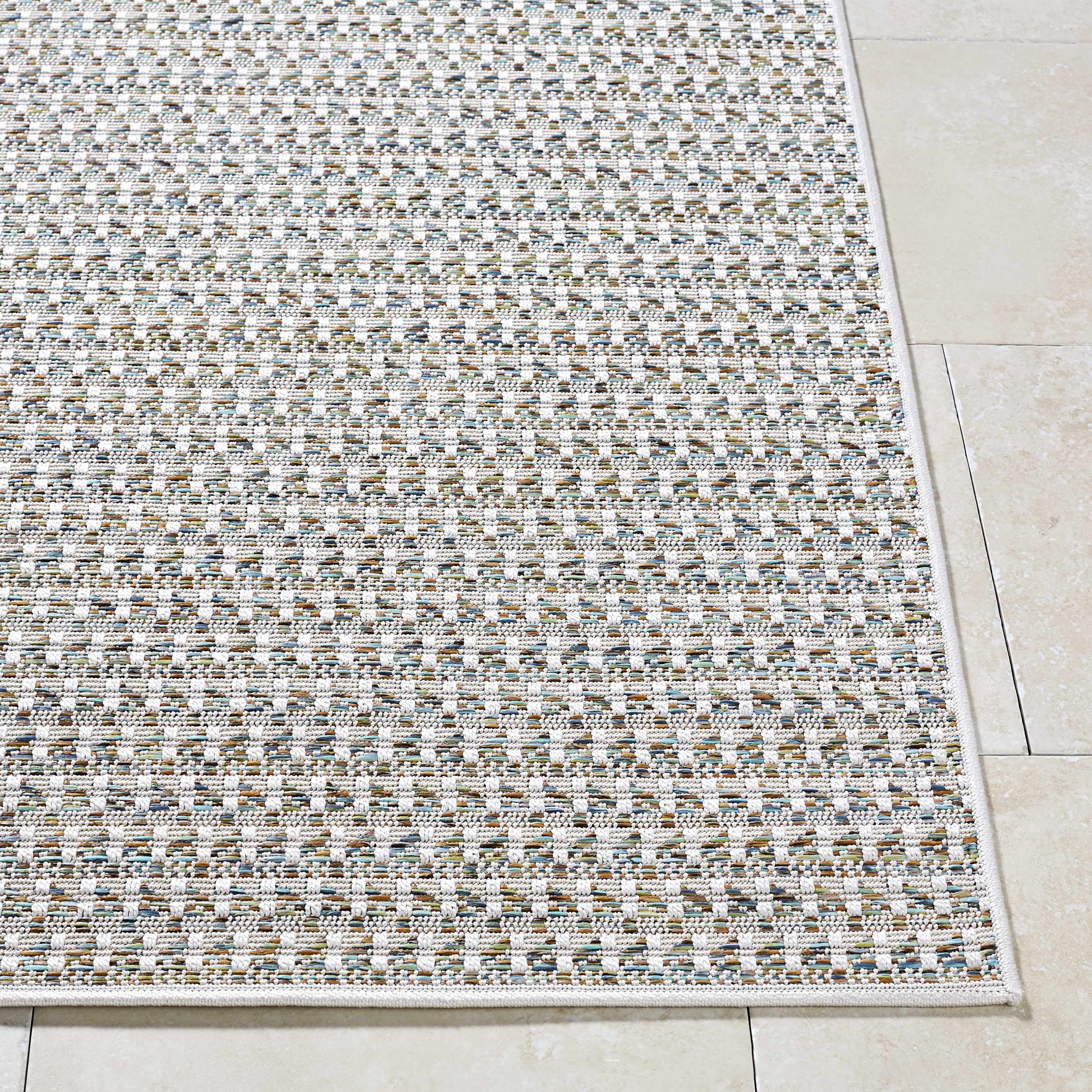 Ataret Ivory Outdoor Area Rug