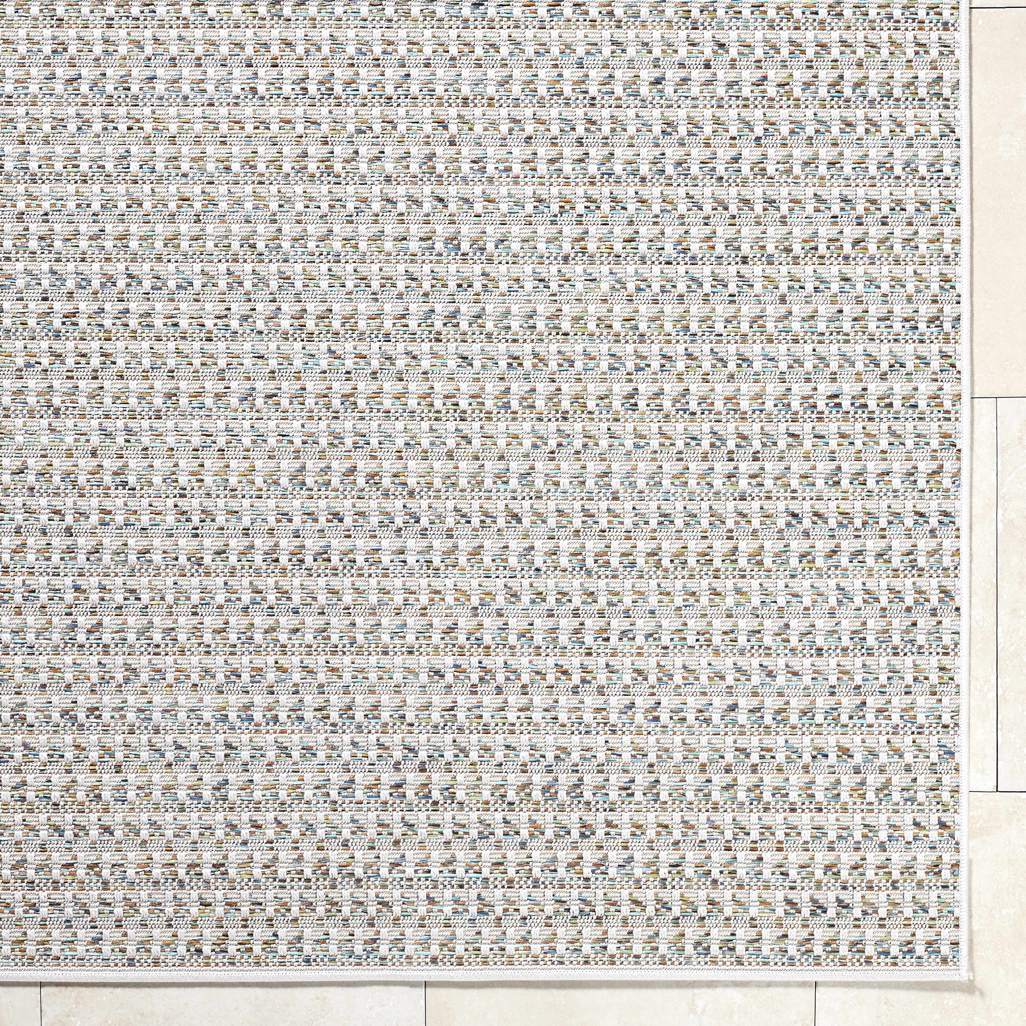 Ataret Ivory Outdoor Area Rug