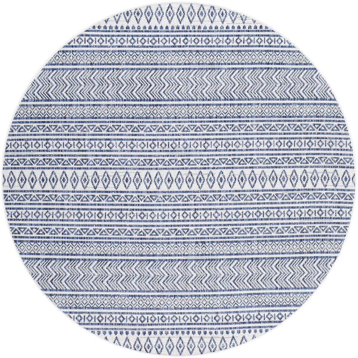 Madras Light Blue Green All Over Performance Outdoor Area Rug