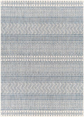 Madras Light Blue Green All Over Performance Outdoor Area Rug