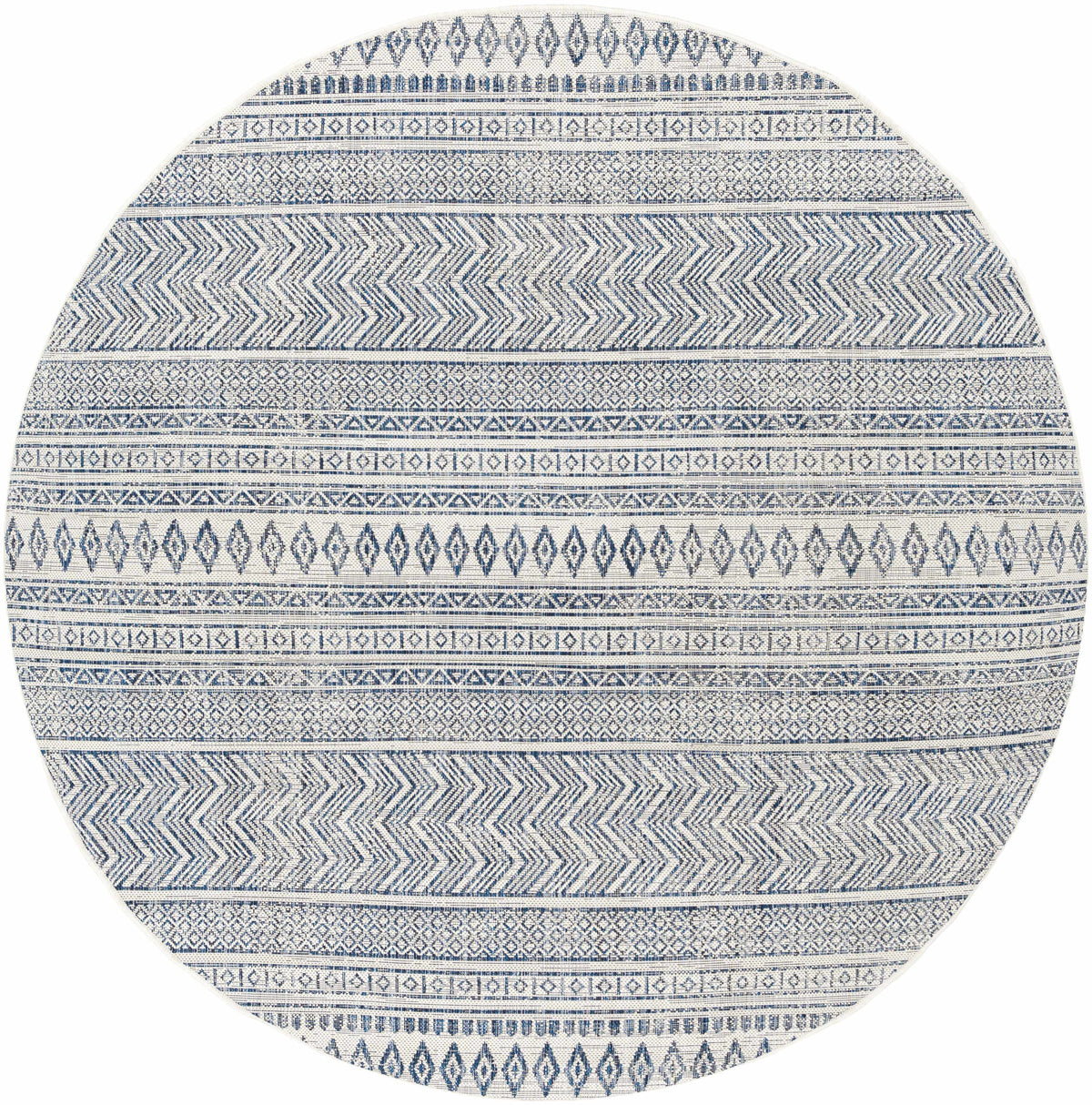 Madras Light Blue Green All Over Performance Outdoor Area Rug