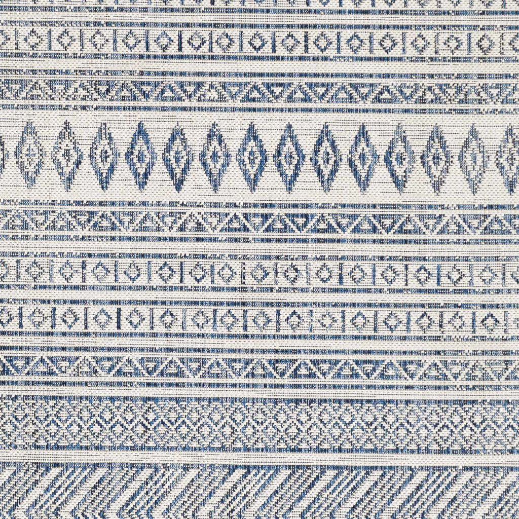 Madras Light Blue Green All Over Performance Outdoor Area Rug
