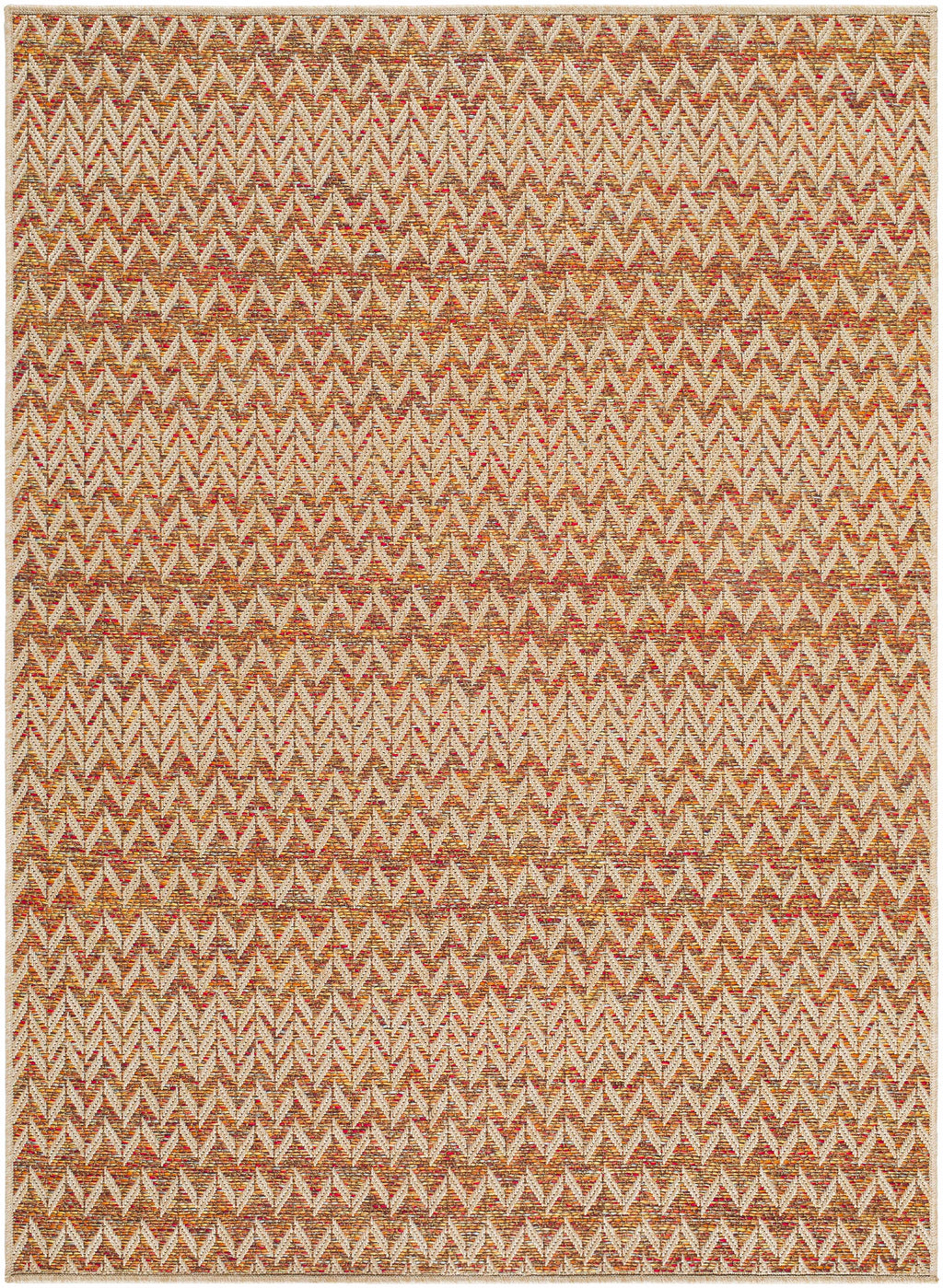 Alazne Burnt Orange Outdoor Area Rug