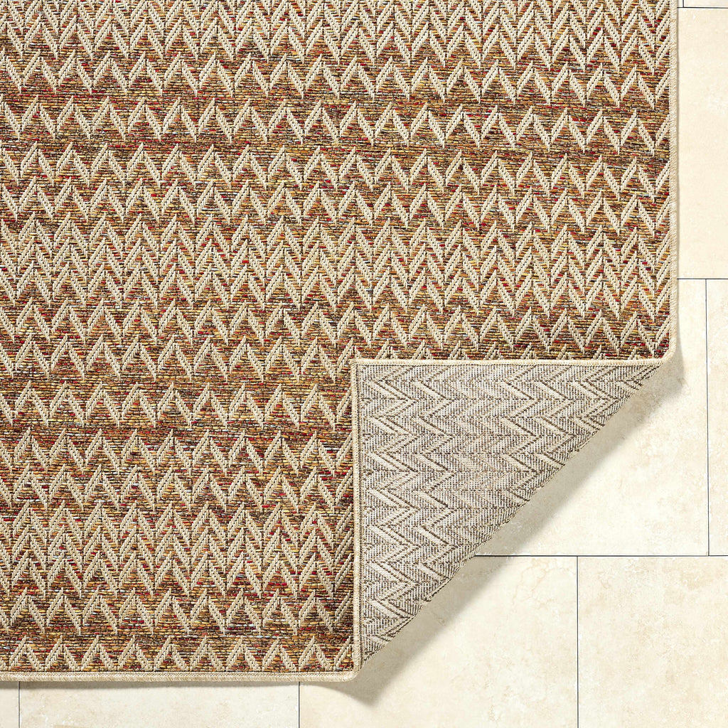 Alazne Burnt Orange Outdoor Area Rug