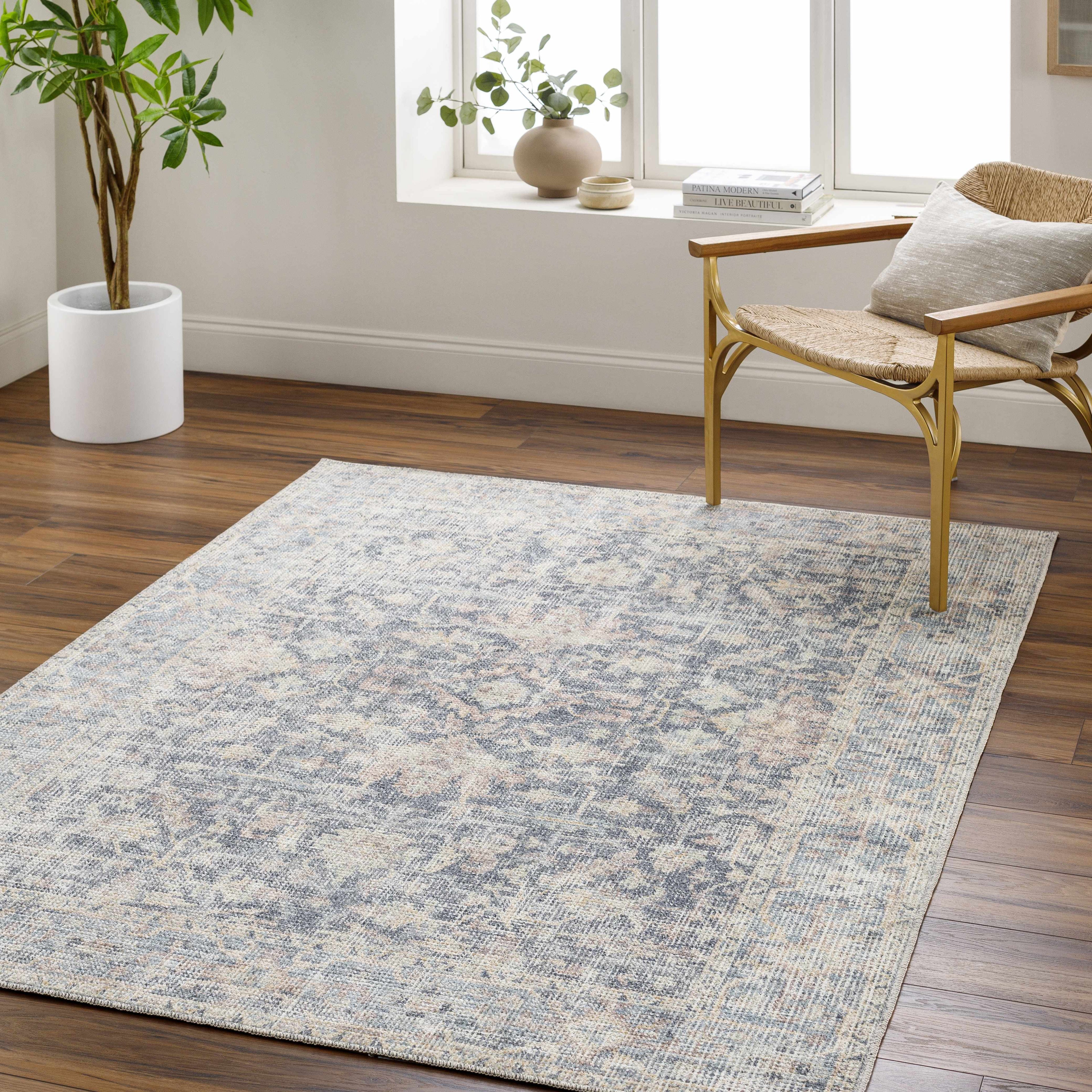 Livabliss x Our PNW Home Olympic Damask Navy Rug