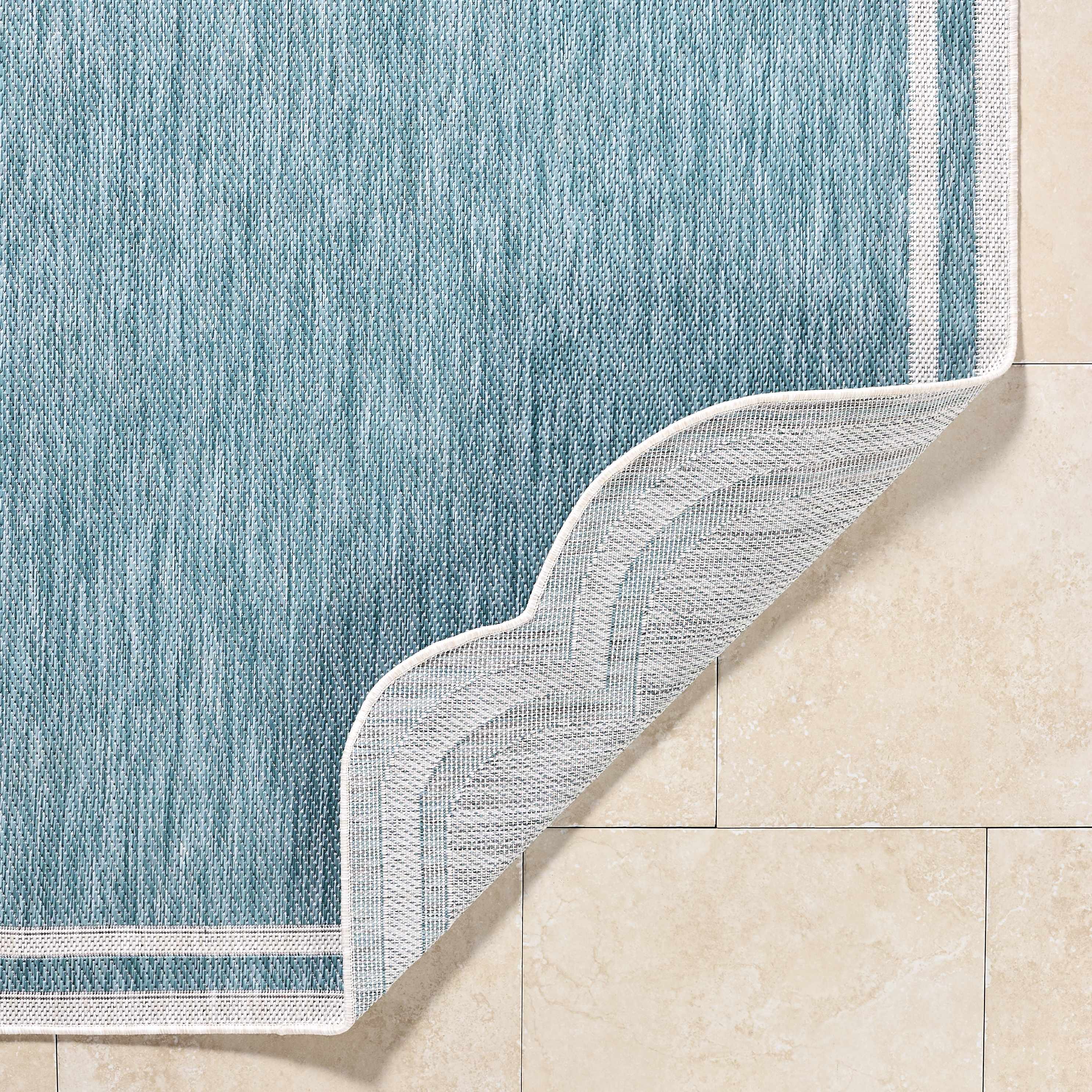 Arnola Light Blue Outdoor Rug