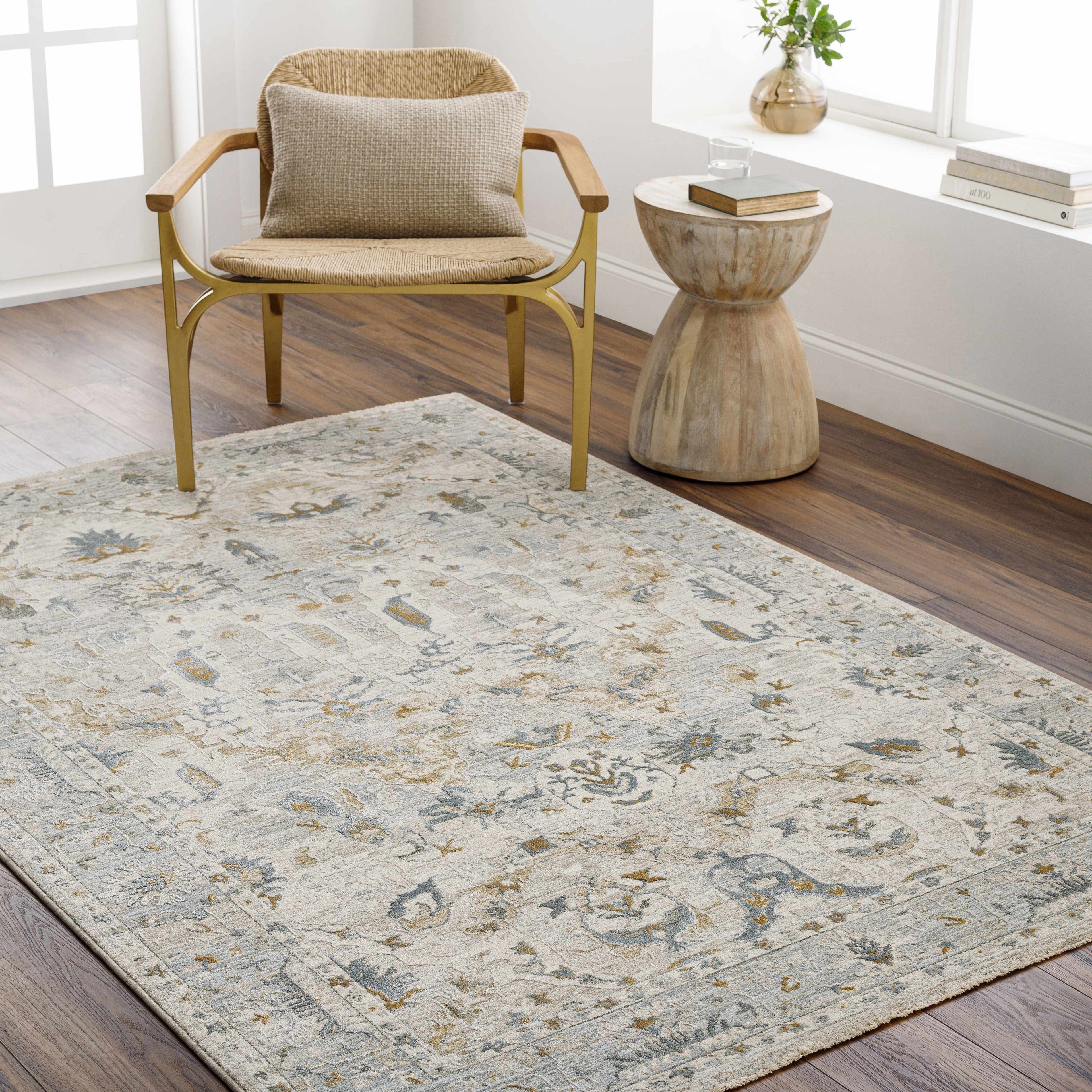 Emile Textured Rug with Fringes