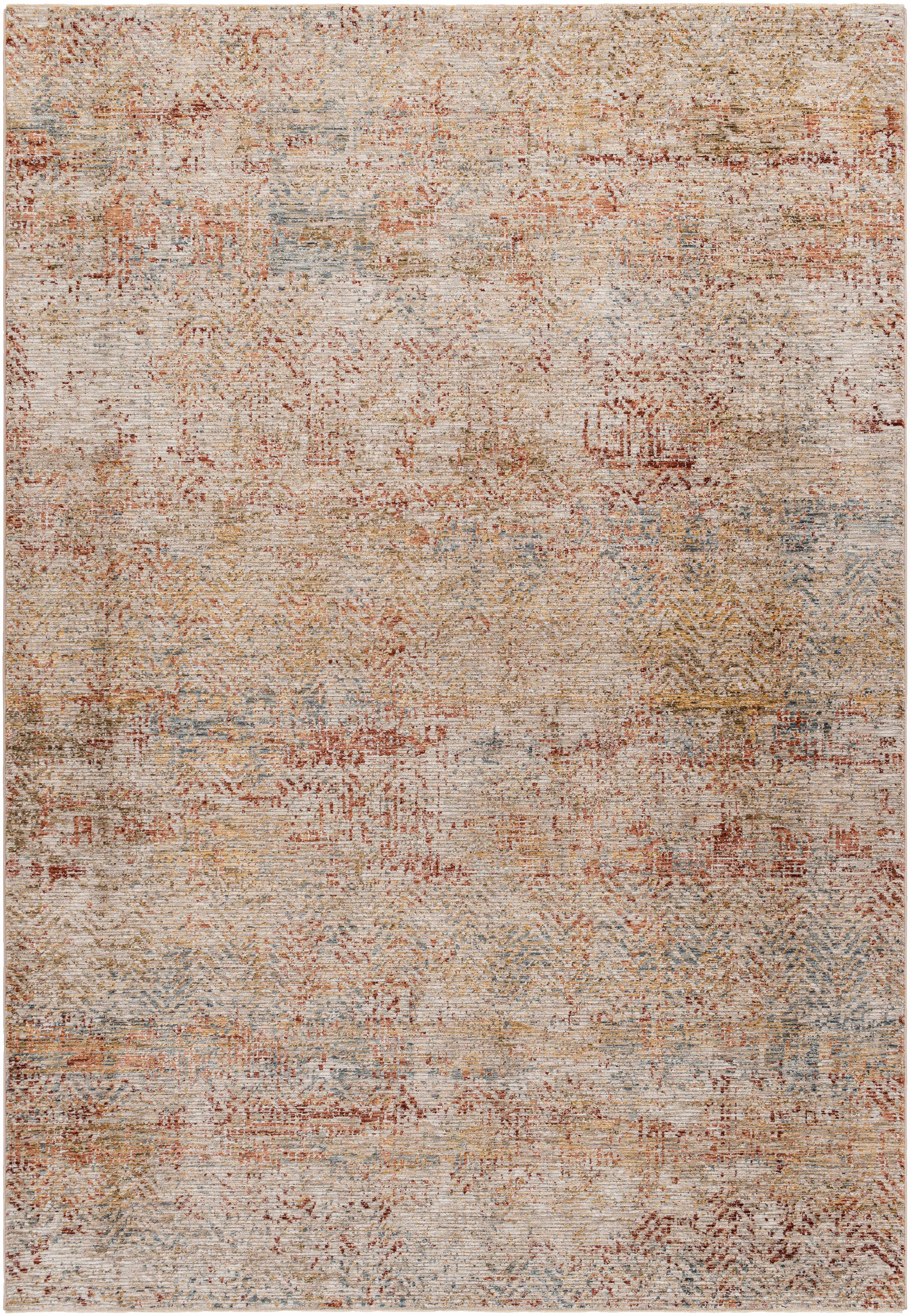 Sava Rust Rich Textured Traditional Rug