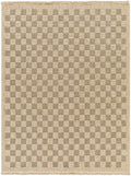 Jurek Beige & Brown Checkered Outdoor Area Rug