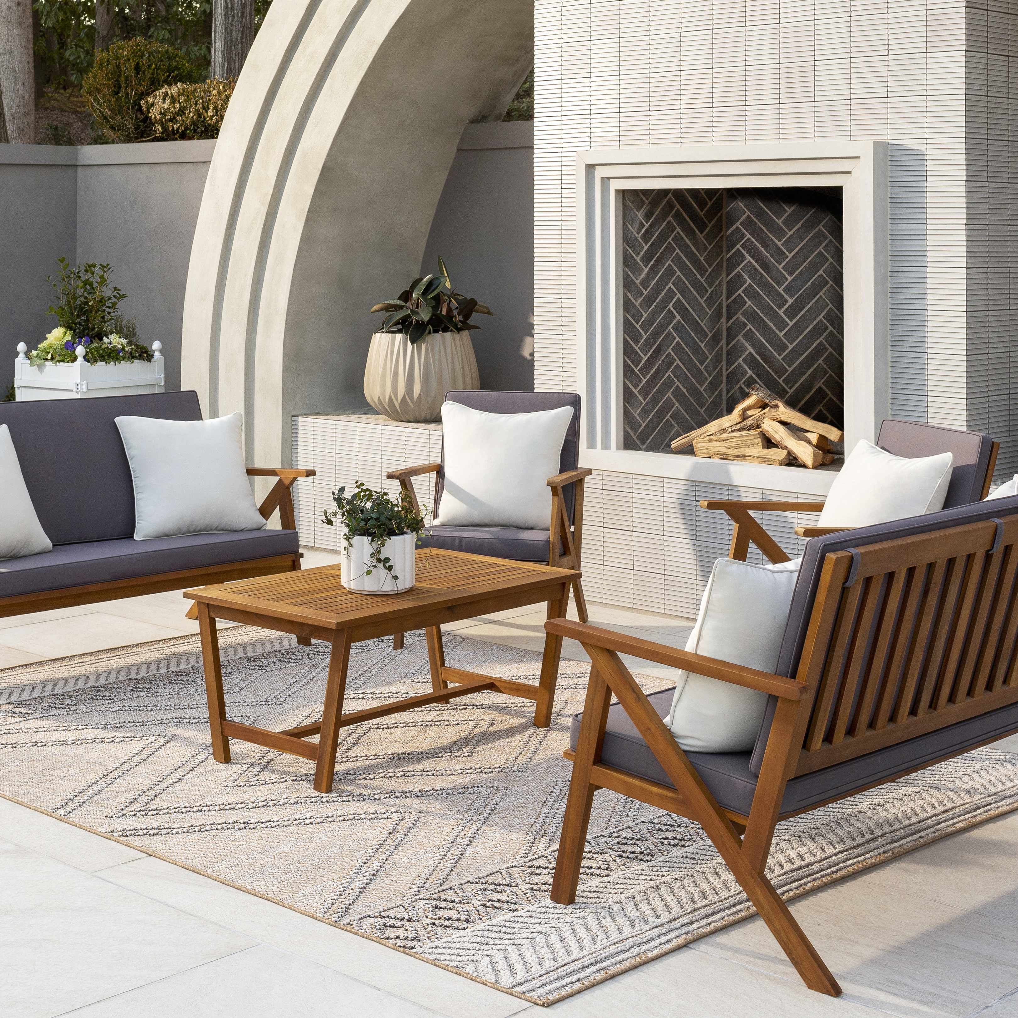 Beige Areli Outdoor Area Rug