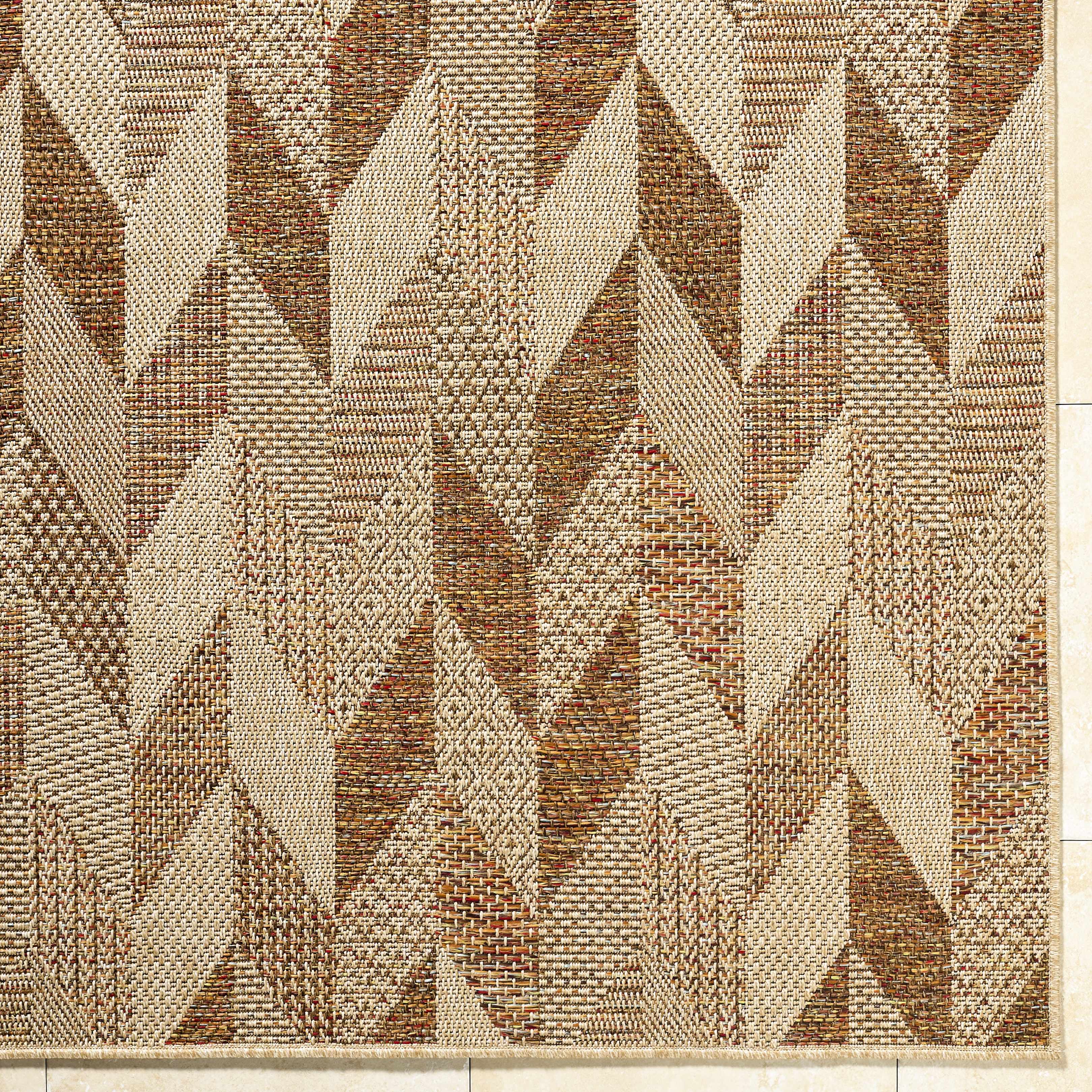 Andrea Burnt Sienna Outdoor Area Rug